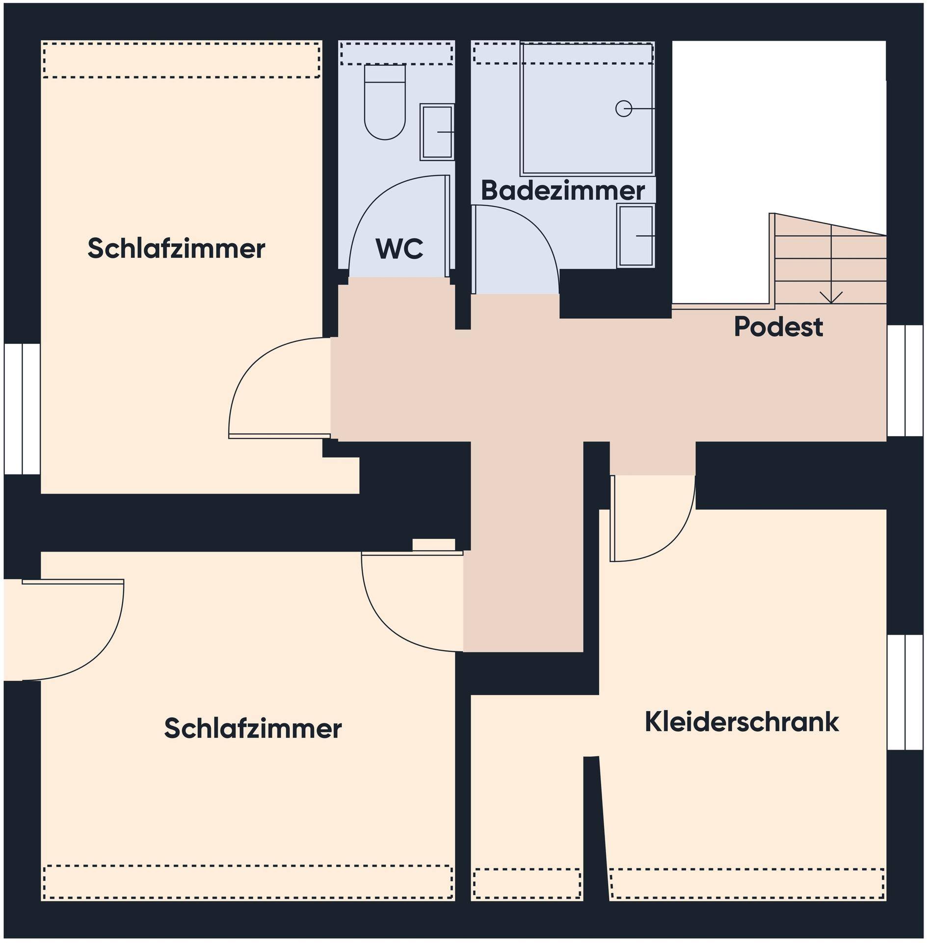 Grundriss OG ohne Maßangabe