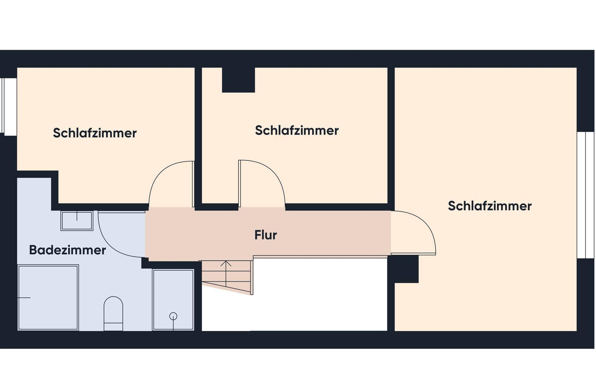 Grundriss ohne Maßstab / OG