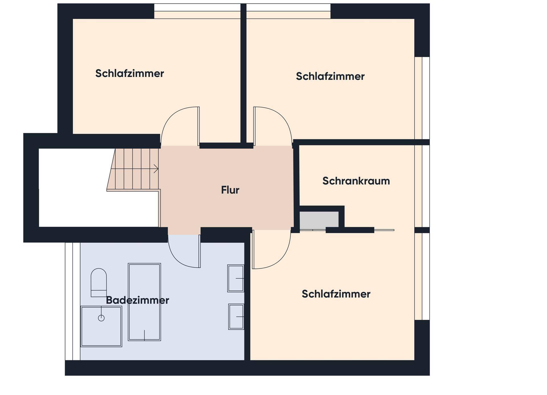 Grundriss ohne Maßstab / 2. OG