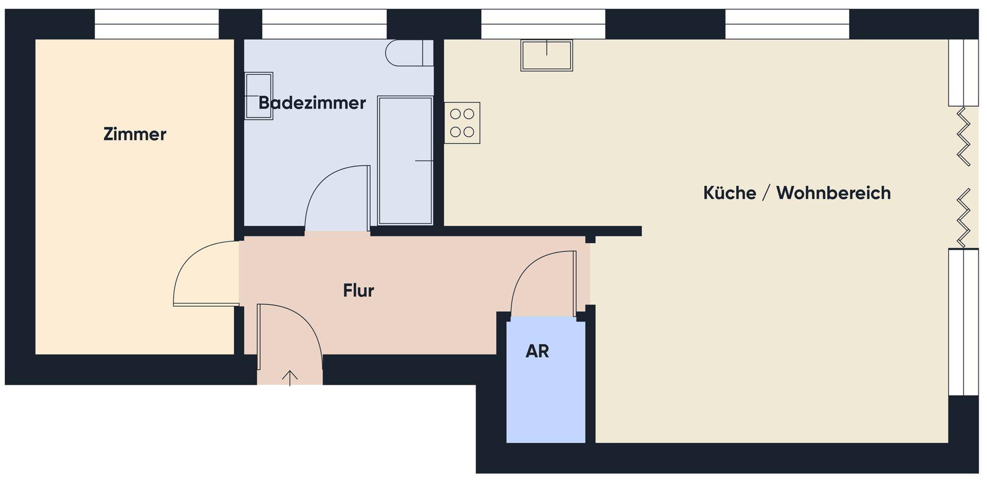 Grundriss ohne Maßstab