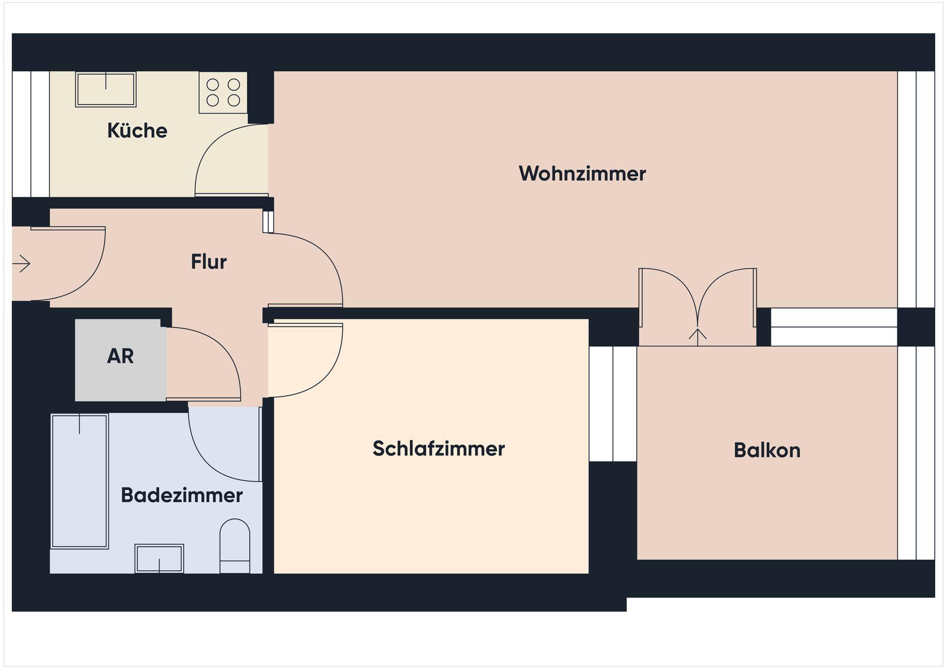 Grundriss ohne Maßstab