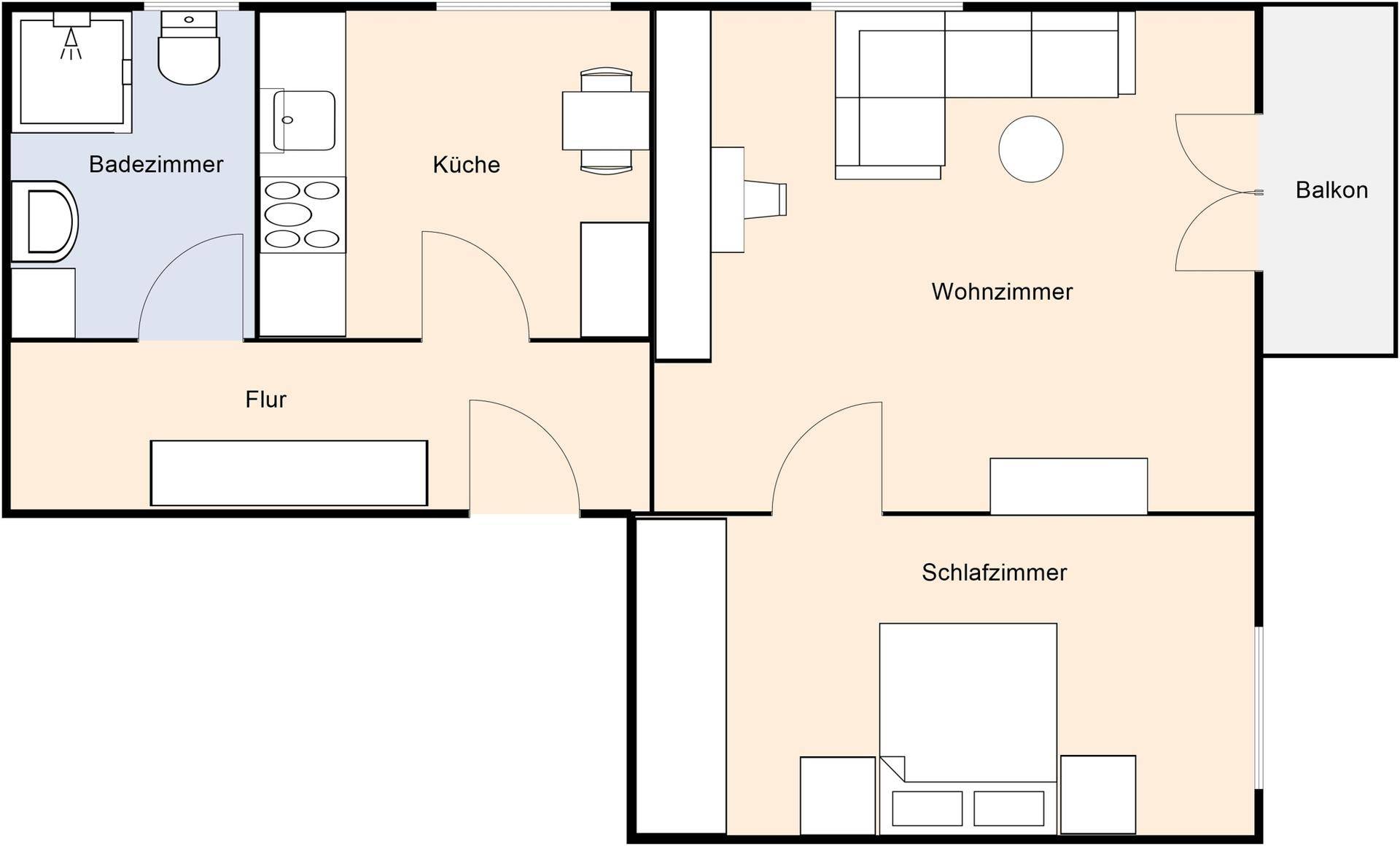 Grundriss ohne Maßangabe