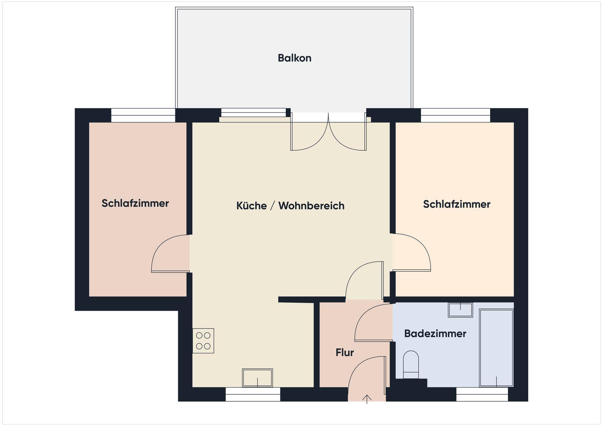 Grundriss ohne Maßstab