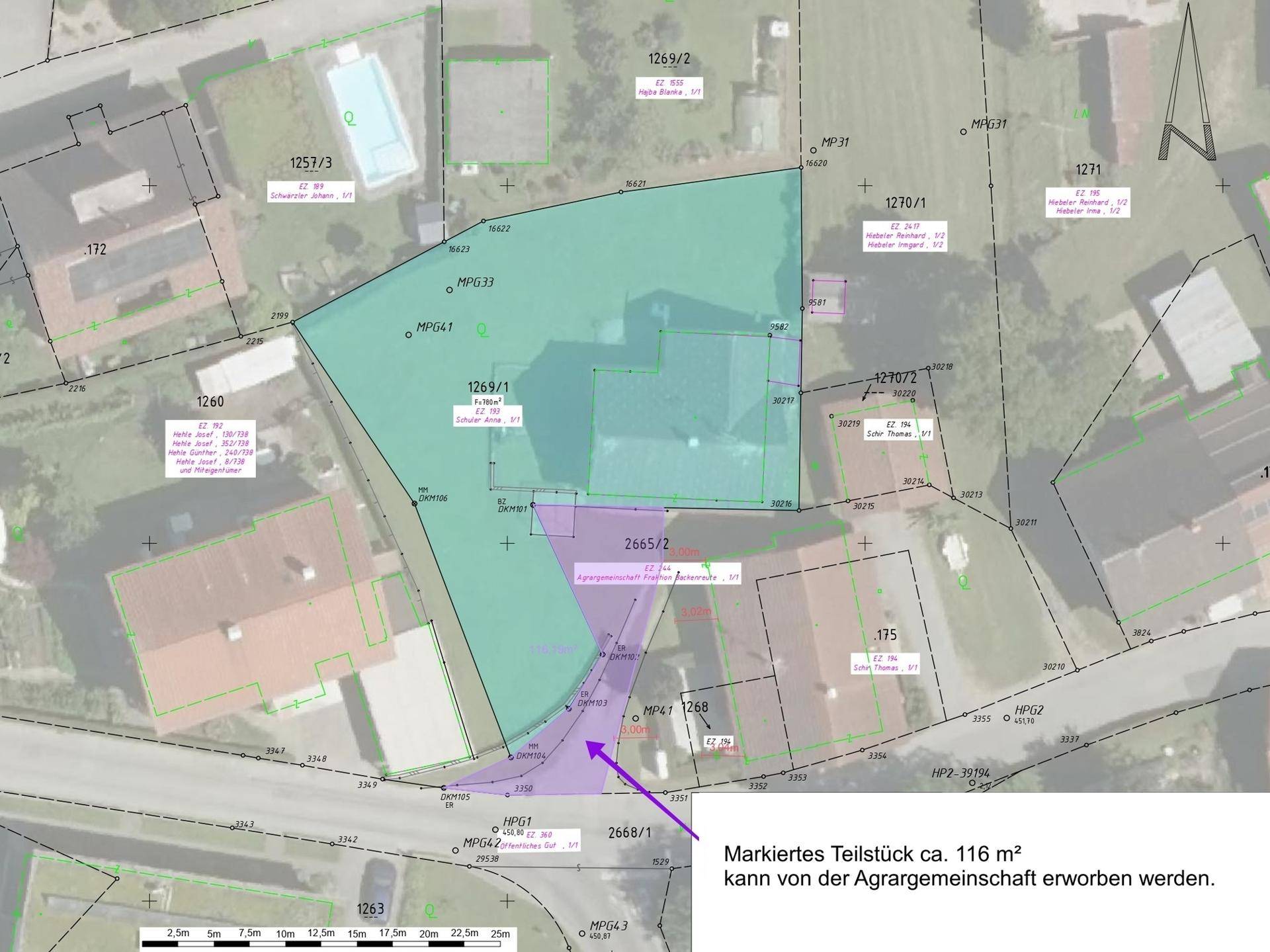 Teilstück 116 m²