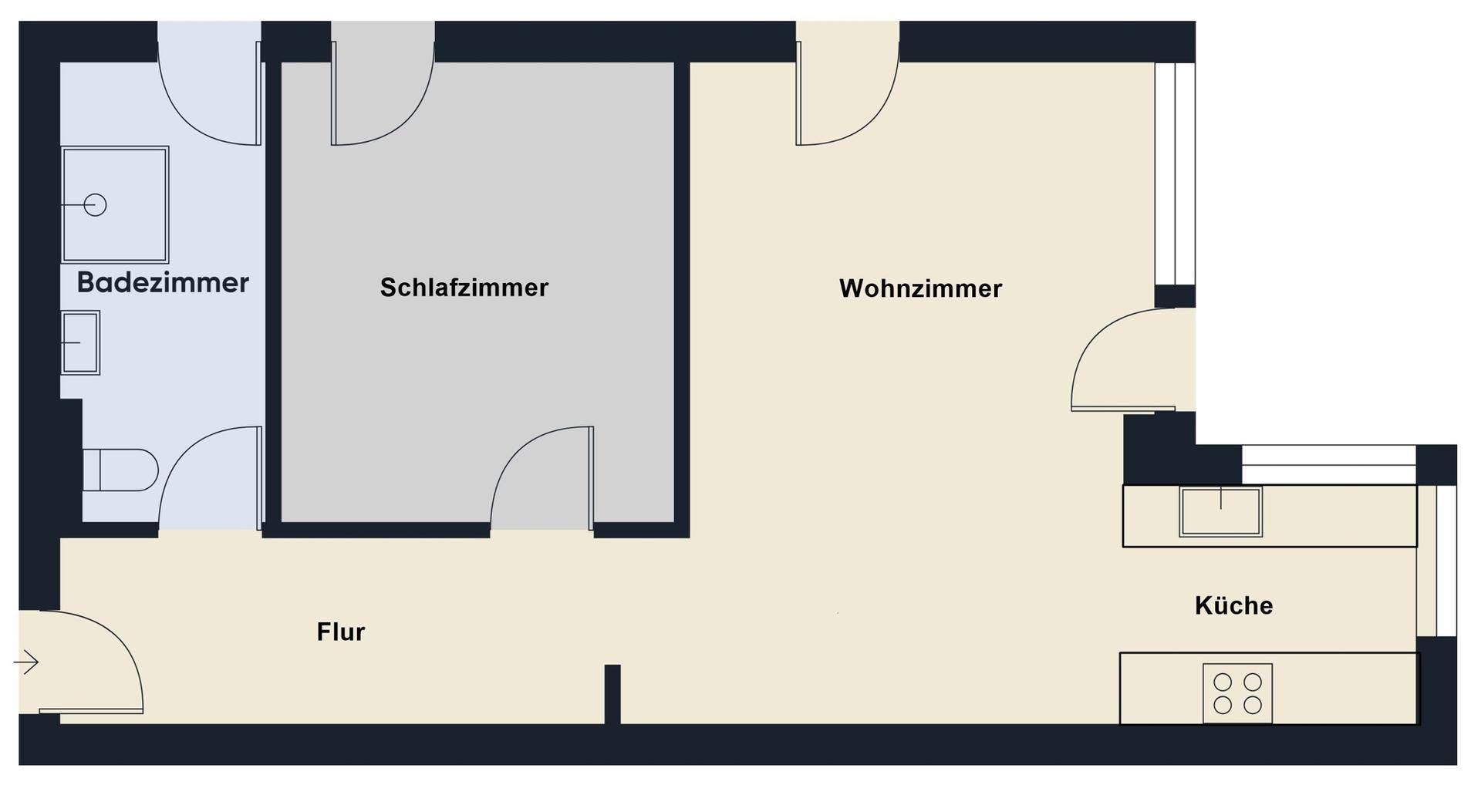 Grundrissplan ohne Maßstab