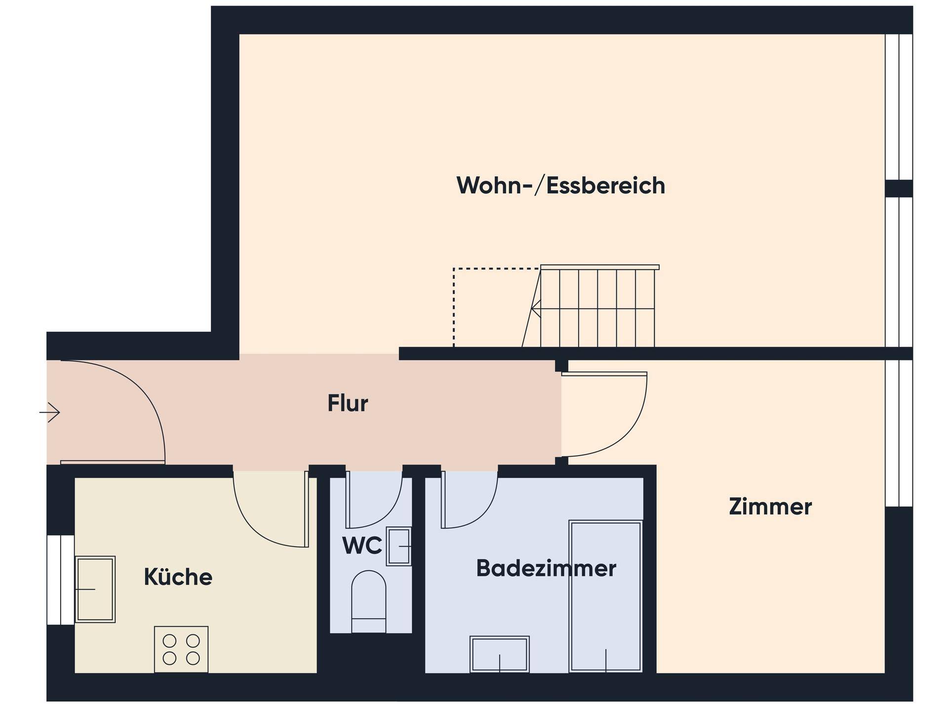 Grundriss ohne Maßstab / 2. OG