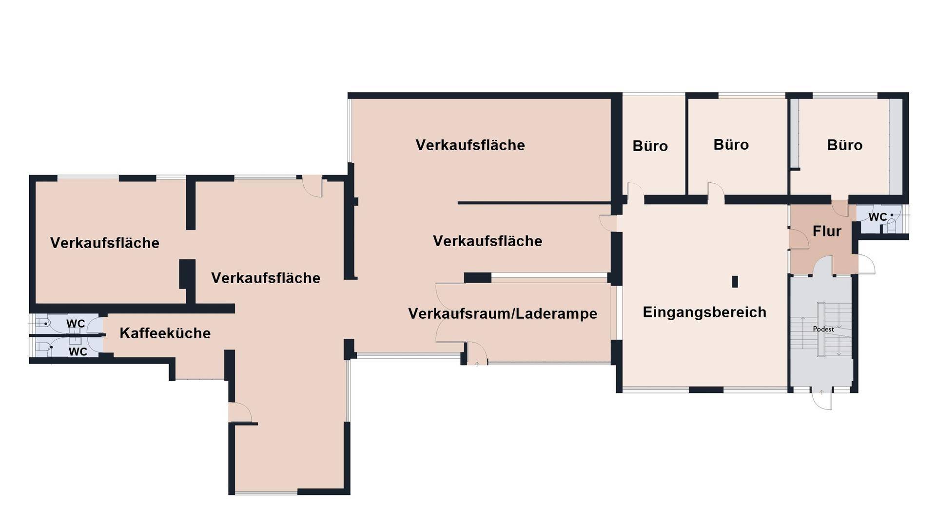 Grundriss ohne Maßstab / Erdgeschoss