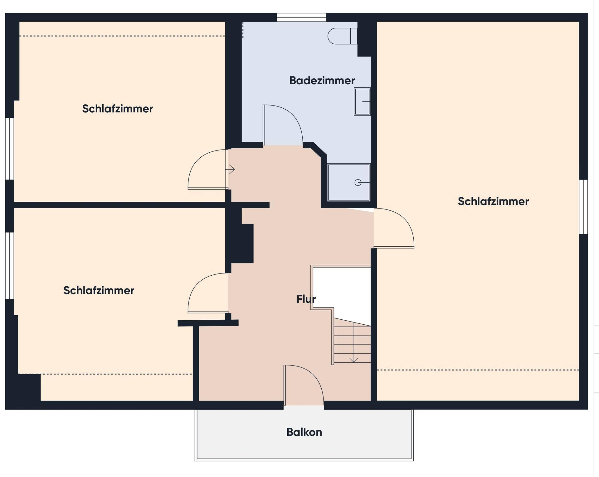 Grundriss ohne Maßstab / OG