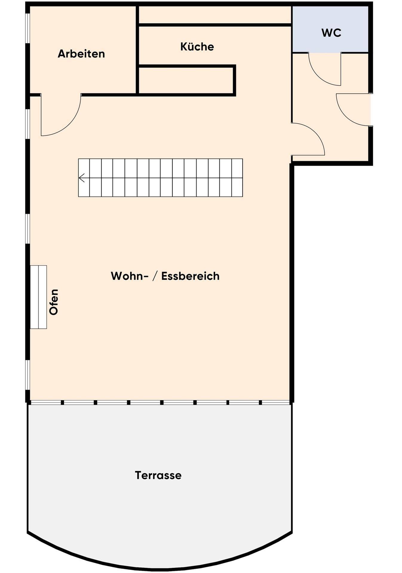 Grundriss ohne Maßstab / Erdgeschoss