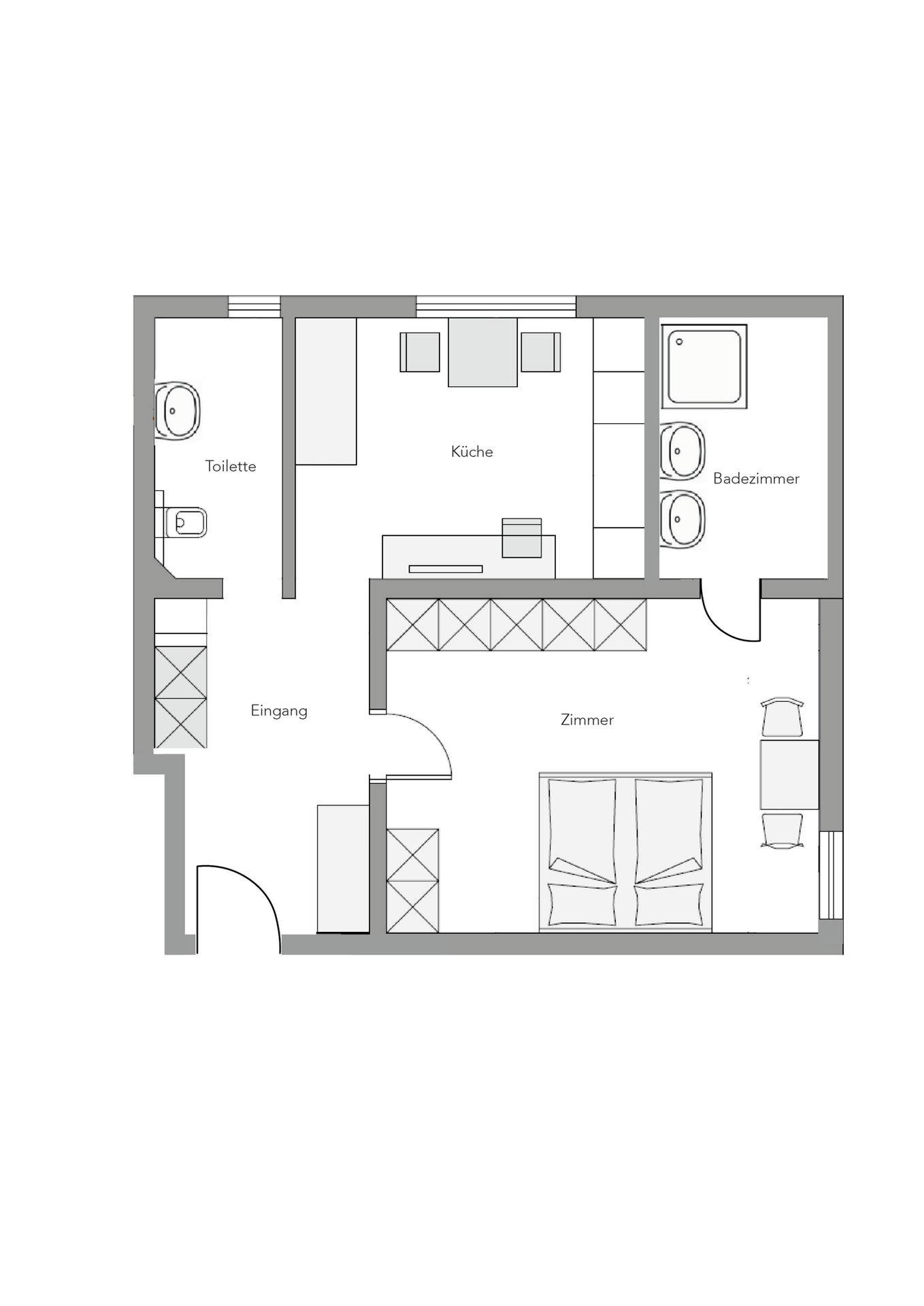 Grundrissplan ohne Maßstab