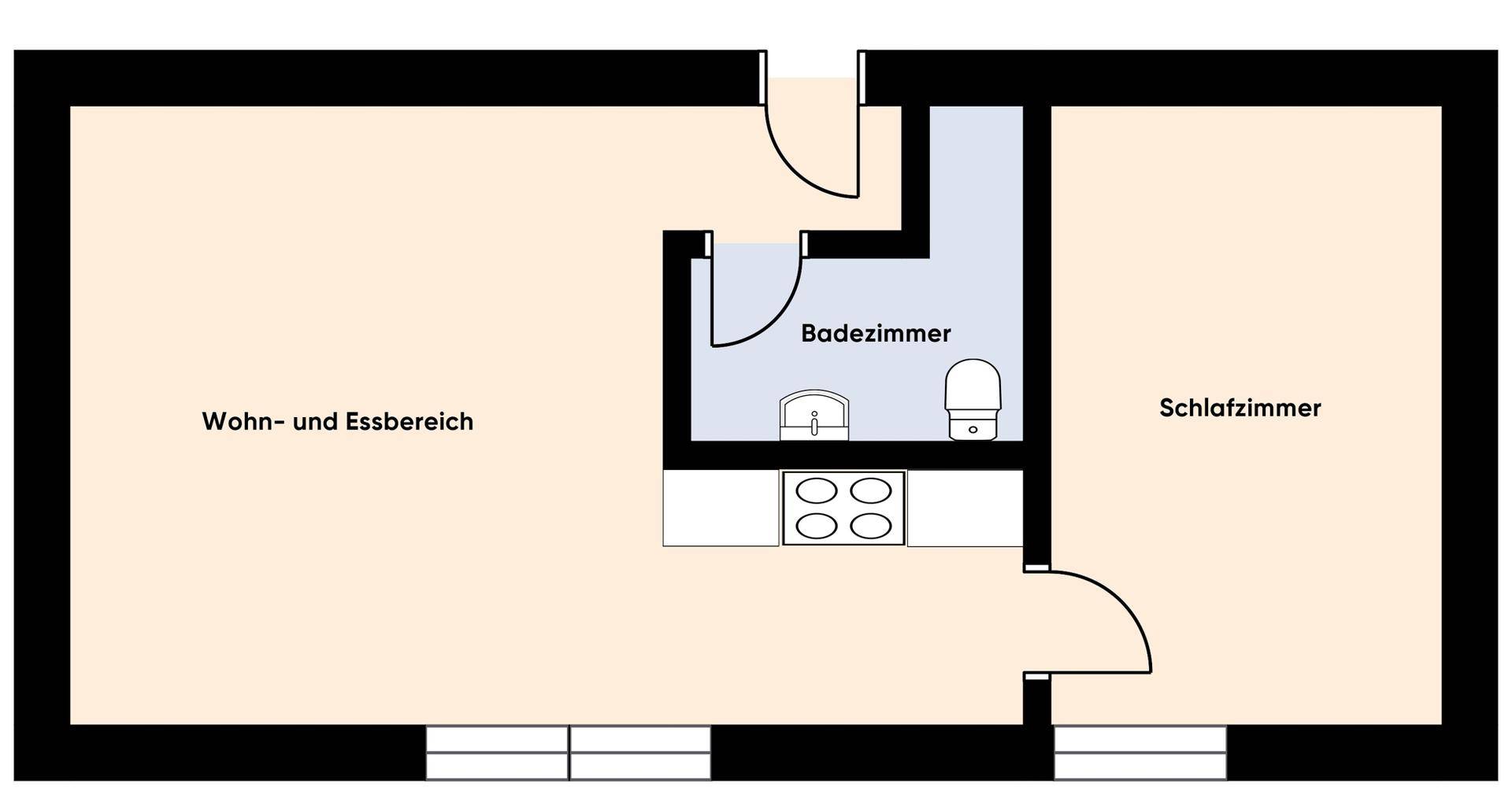 Grundriss ohne Maßstab