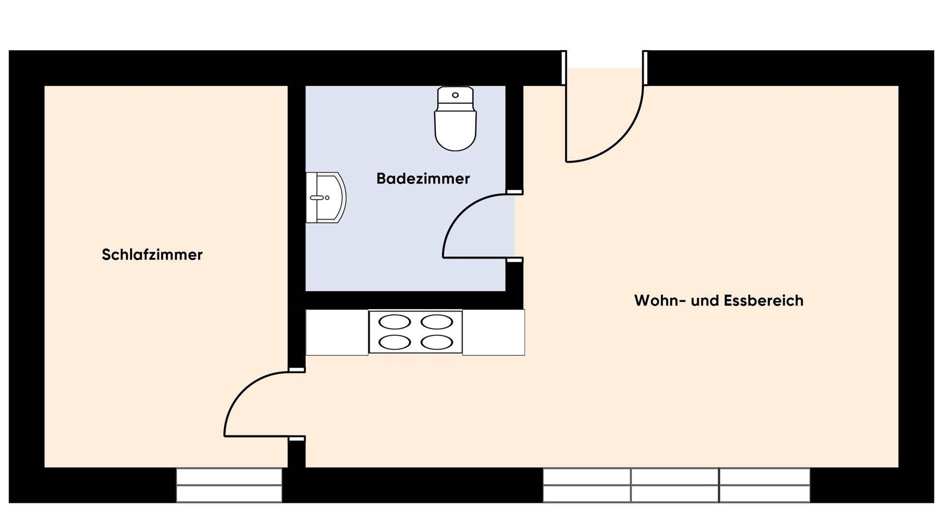 Grundriss ohne Maßstab