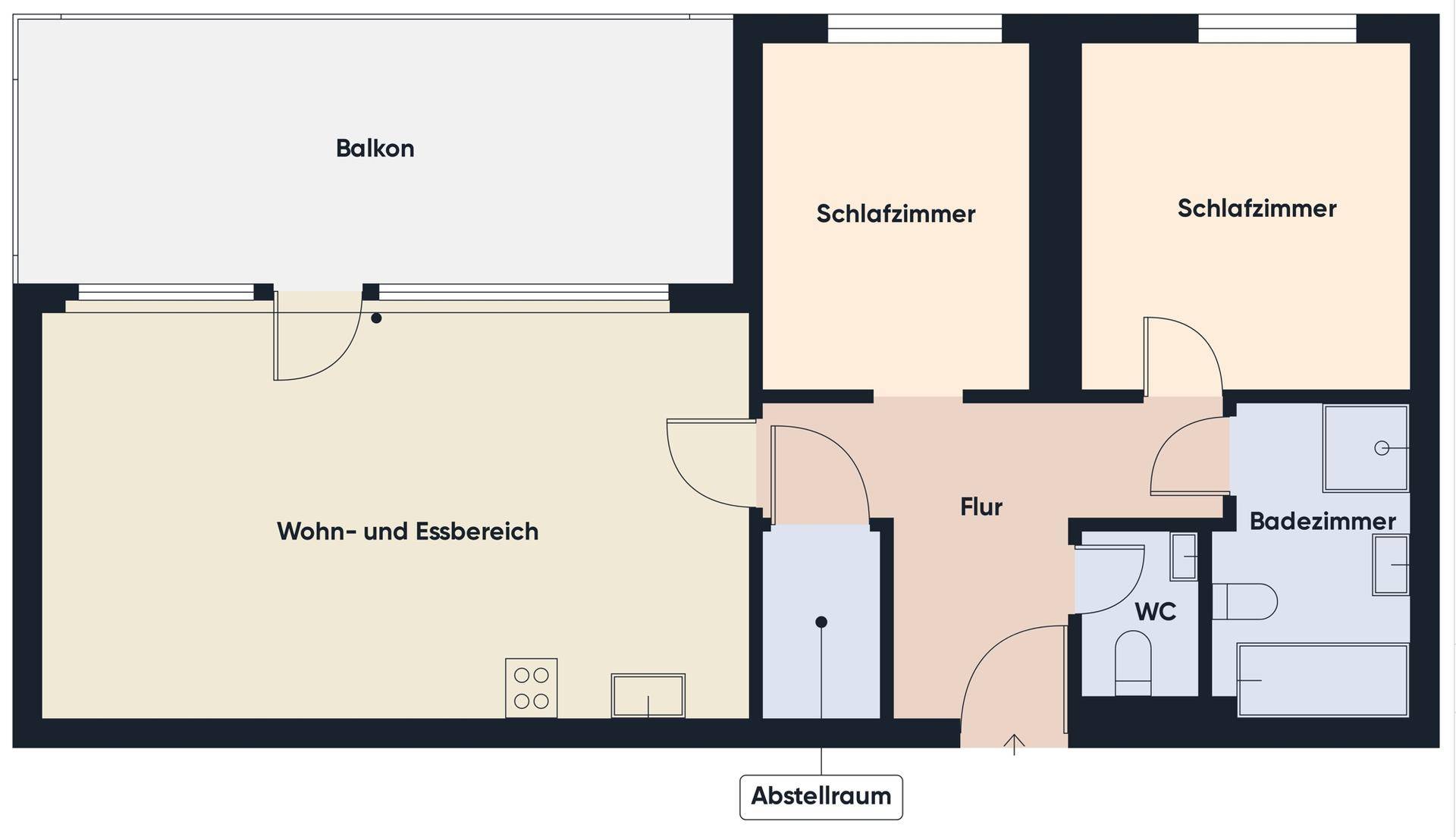 Grundriss ohne Maßstab