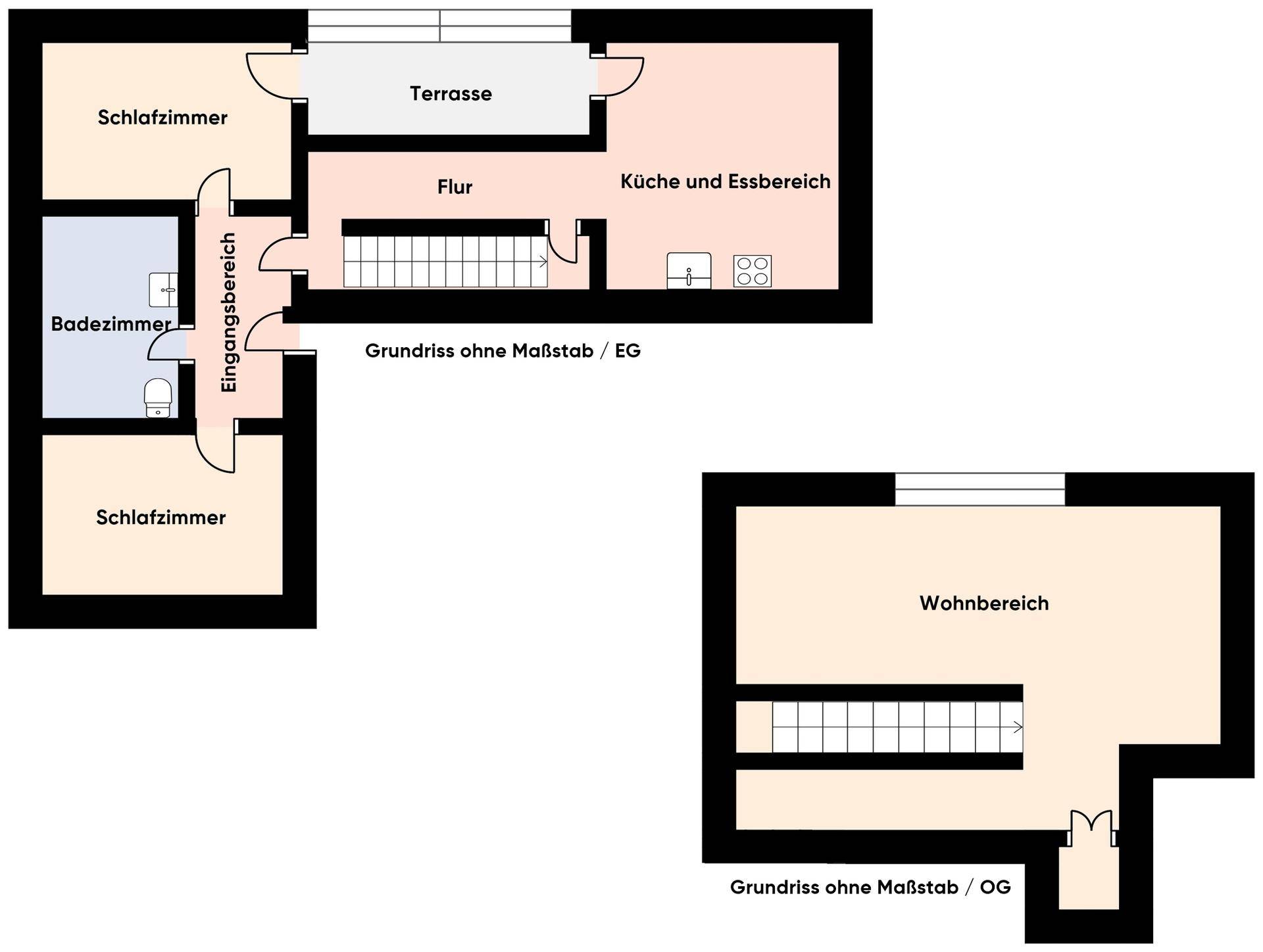 Grundriss ohne Maßstab