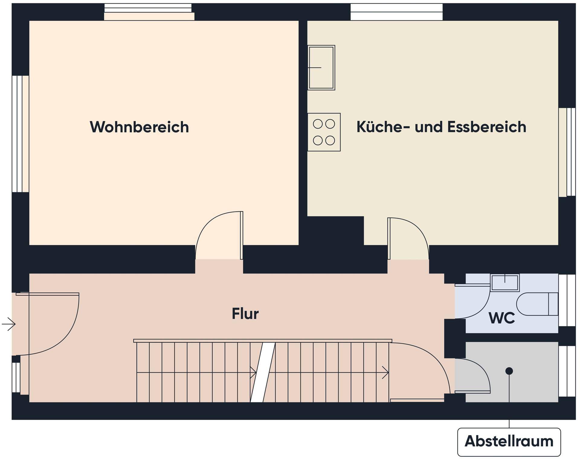 Grundriss ohne Maßstab / EG