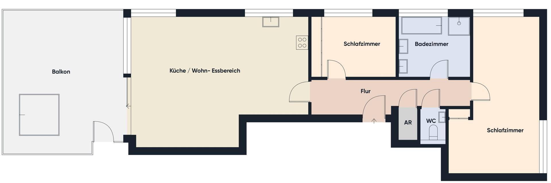 Grundriss ohne Maßstab