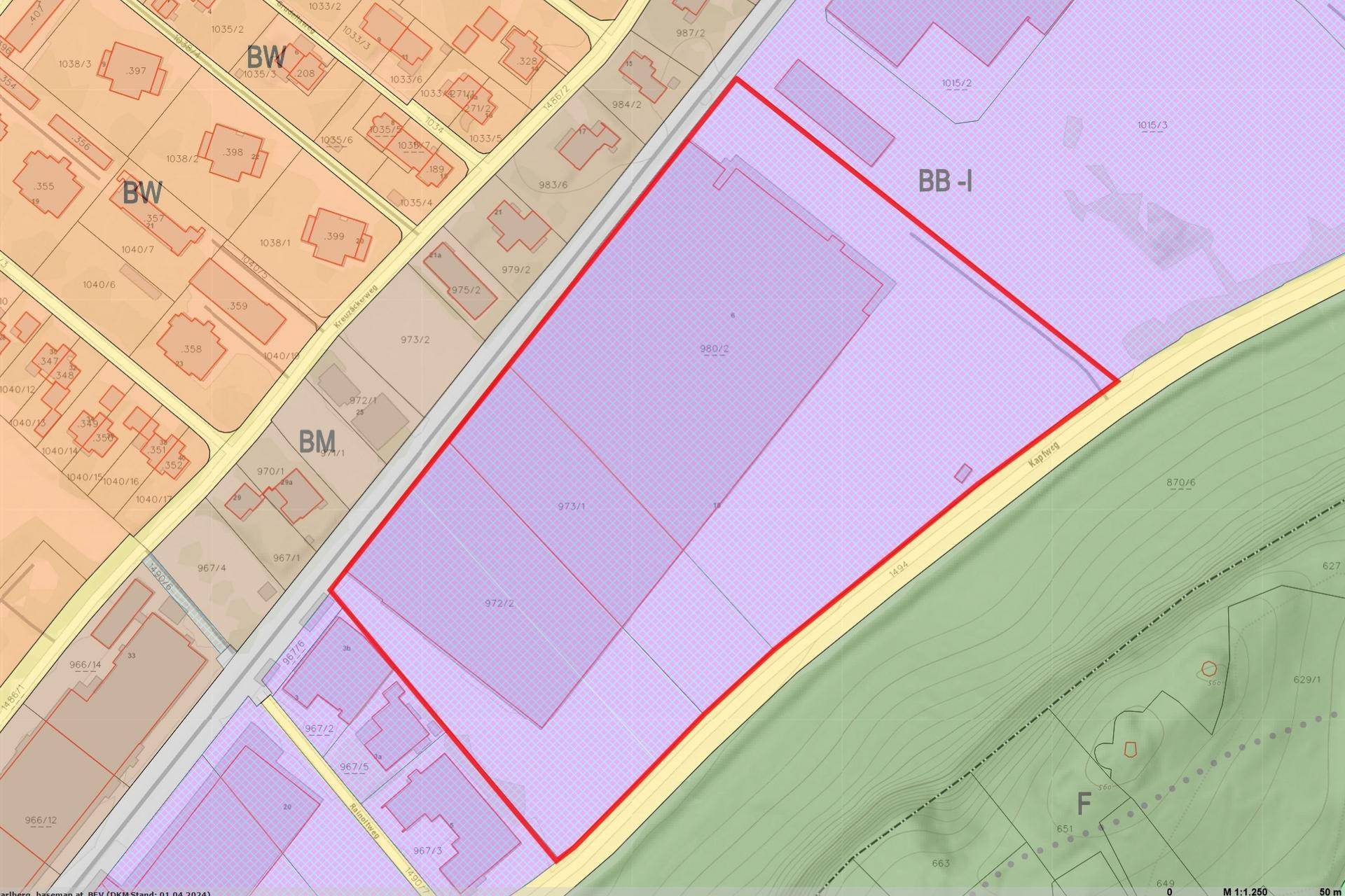 Flächenwidmungsplan Kapfweg 6