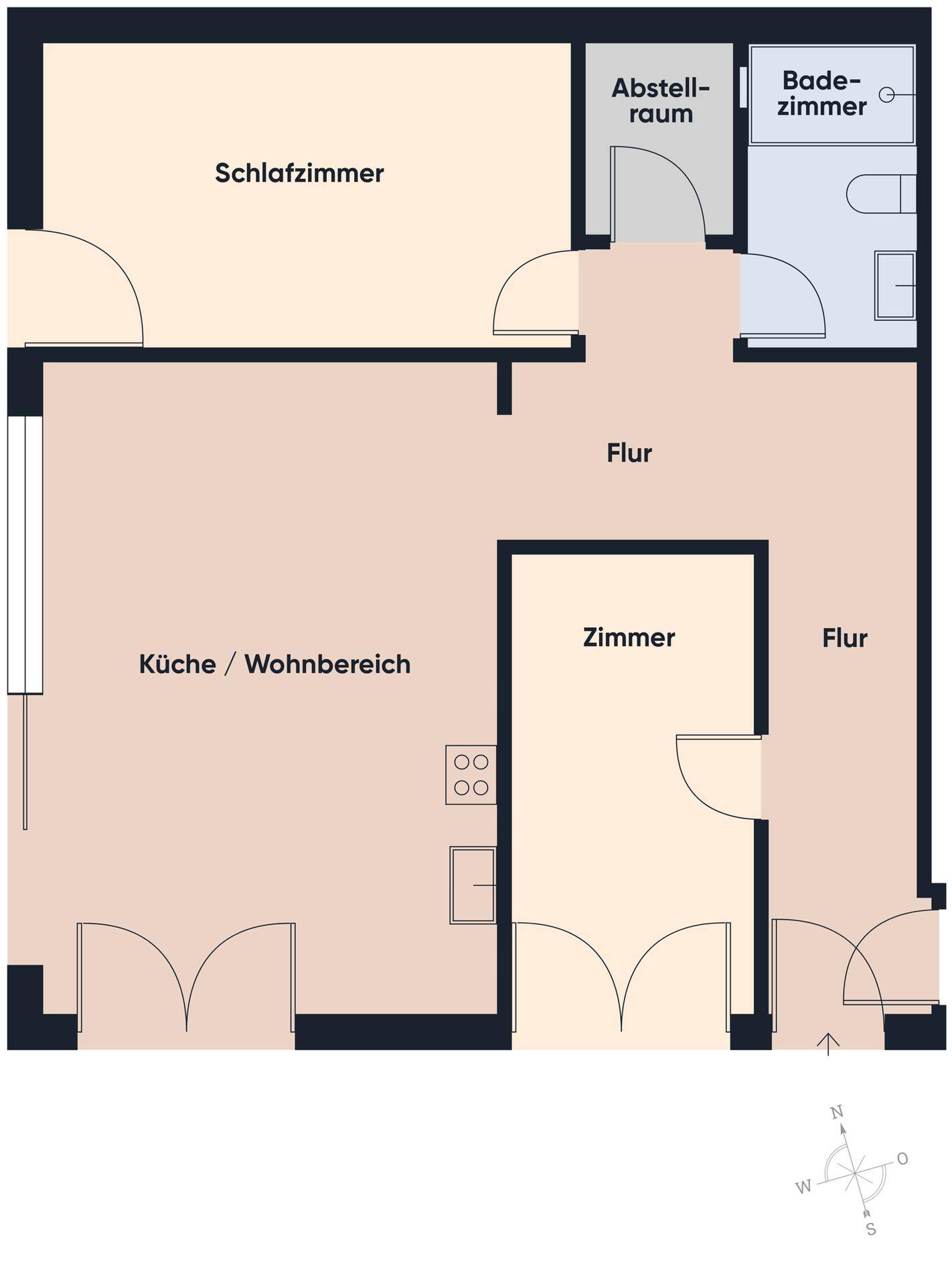 Grundriss ohne Maßangabe