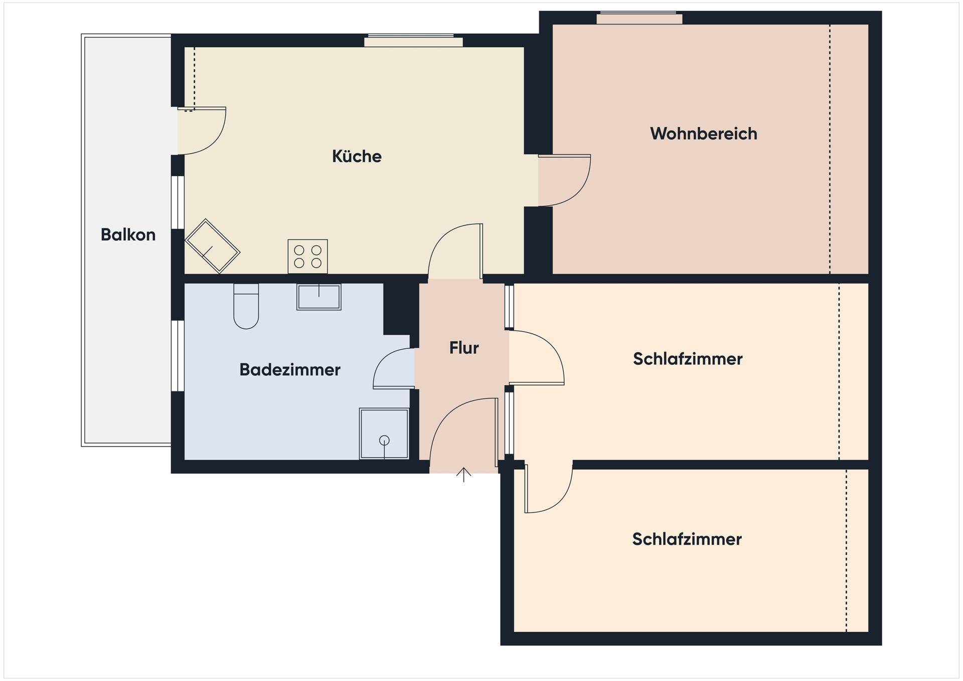 Grundriss ohne Maßstab