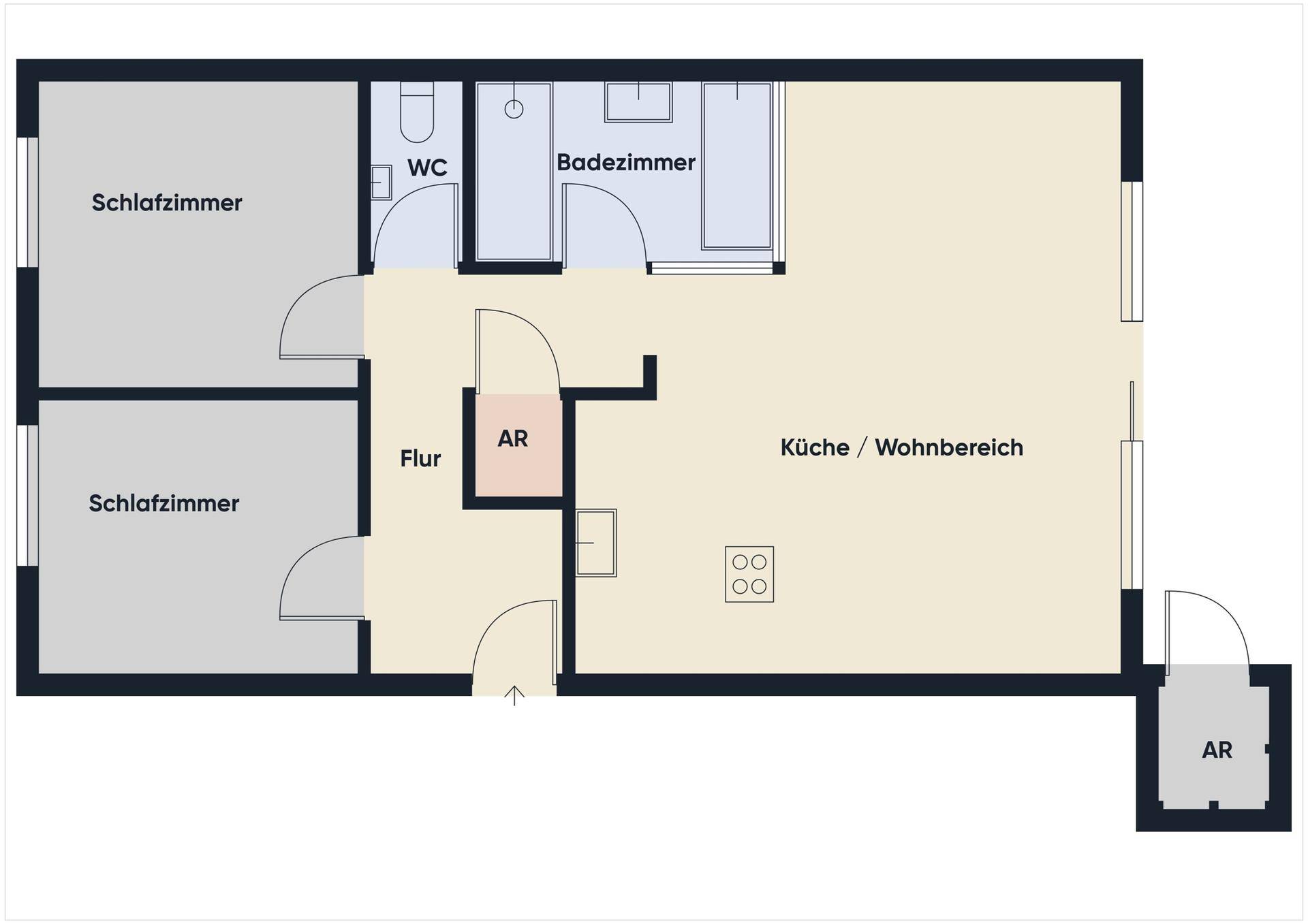Grundriss ohne Maßstab