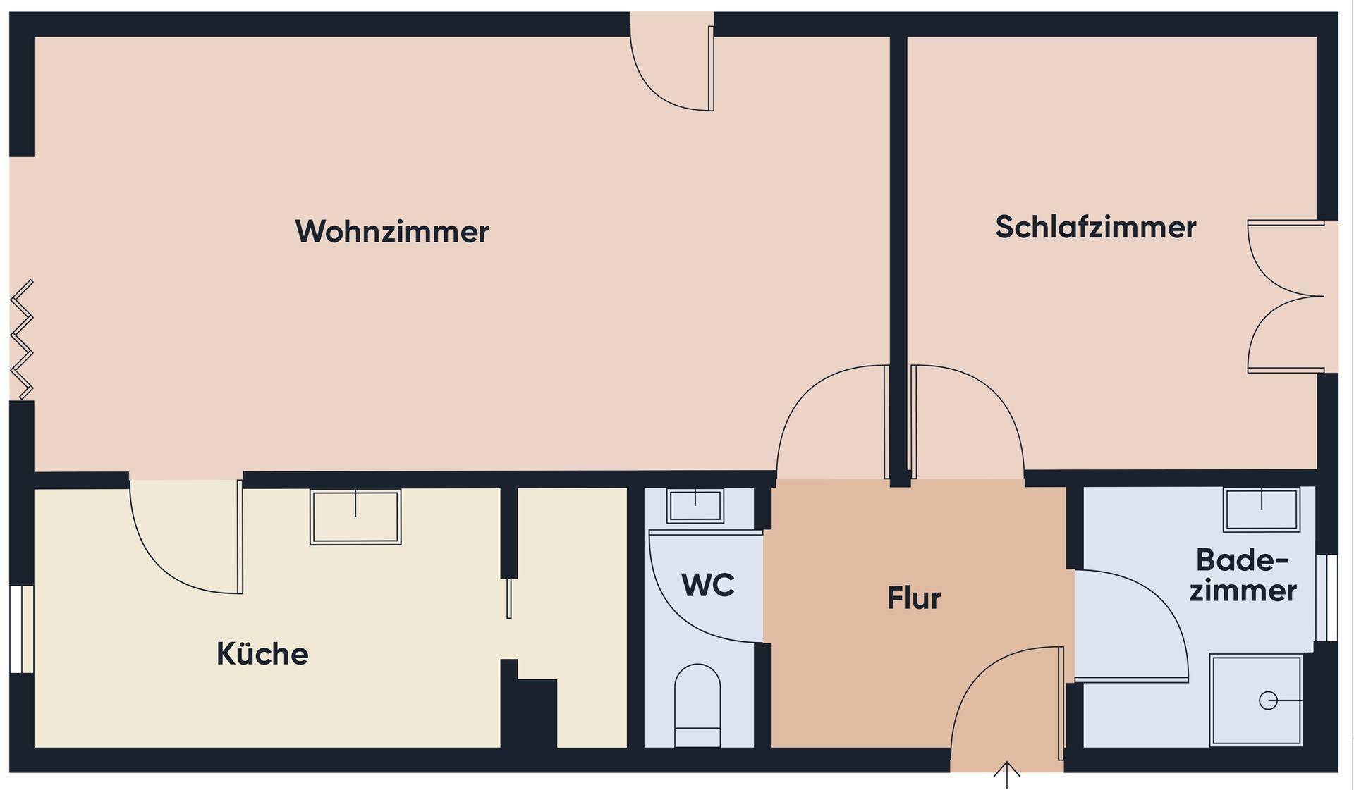 Grundriss ohne Maßstab