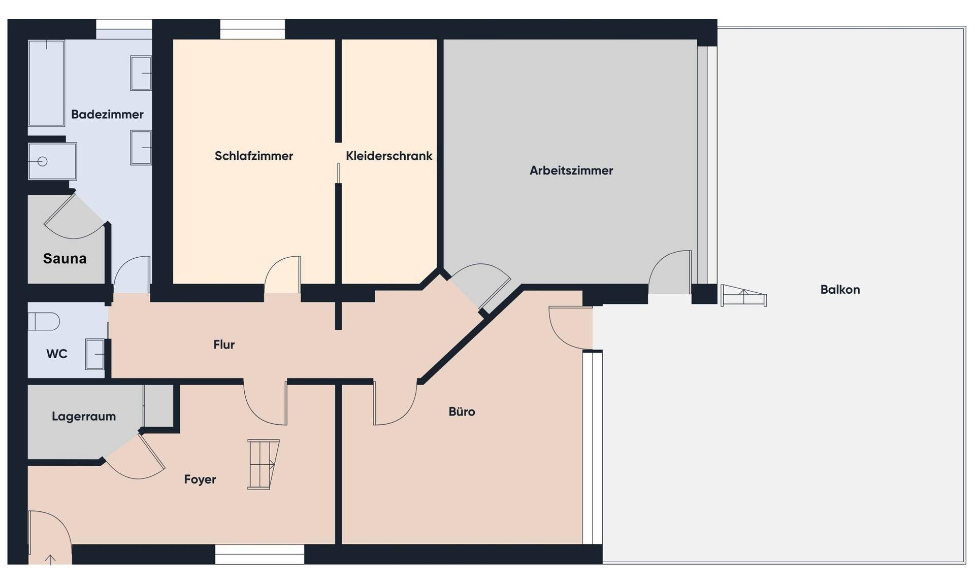 Grundrissplan ohne Maßstab / W3