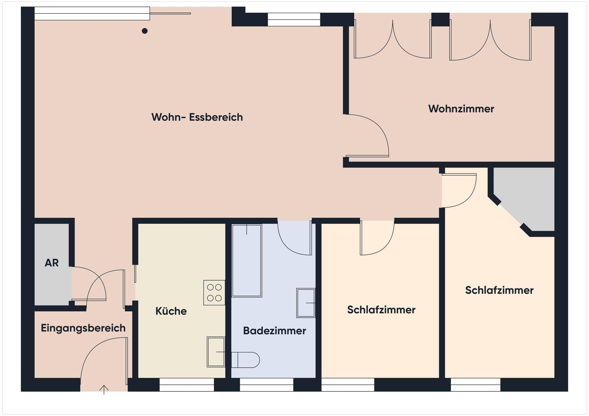 Grundriss ohne Maßstab