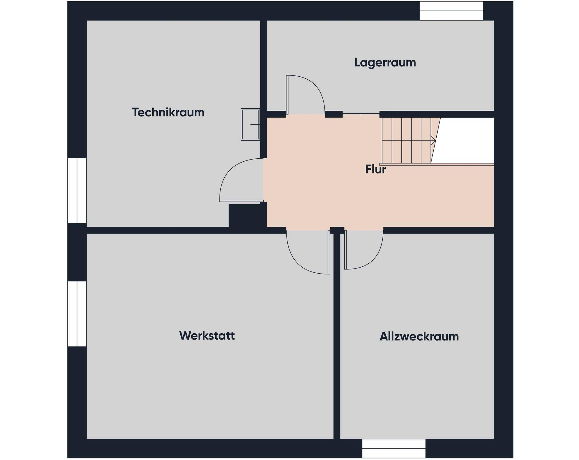 Grundriss ohne Maßstab - UG