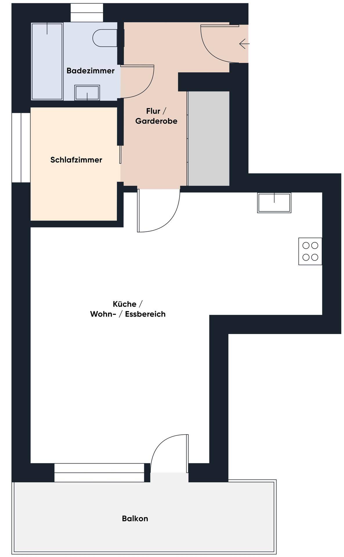 Grundriß ohne Maßstab
