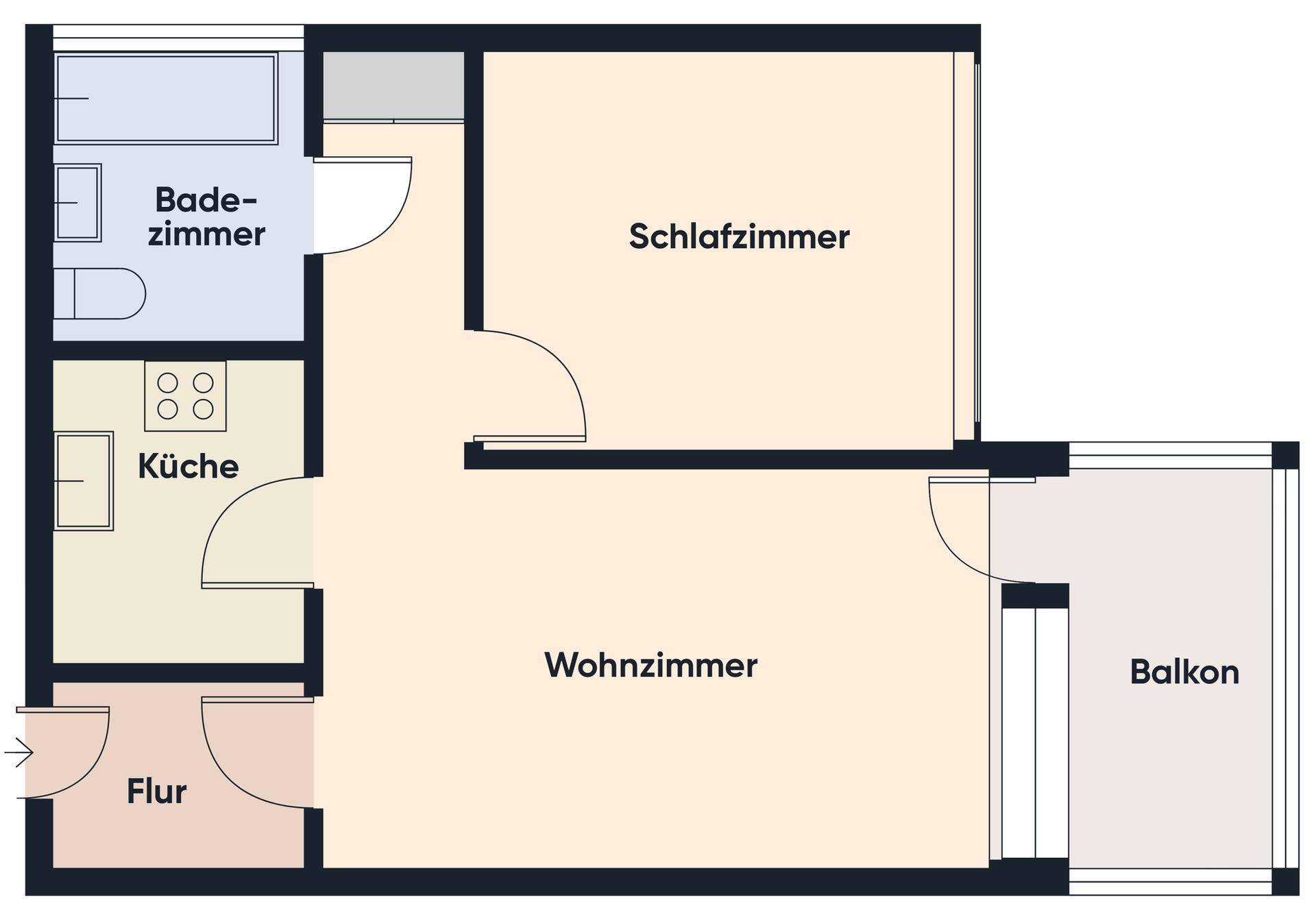 Grundriss ohne Maßstab