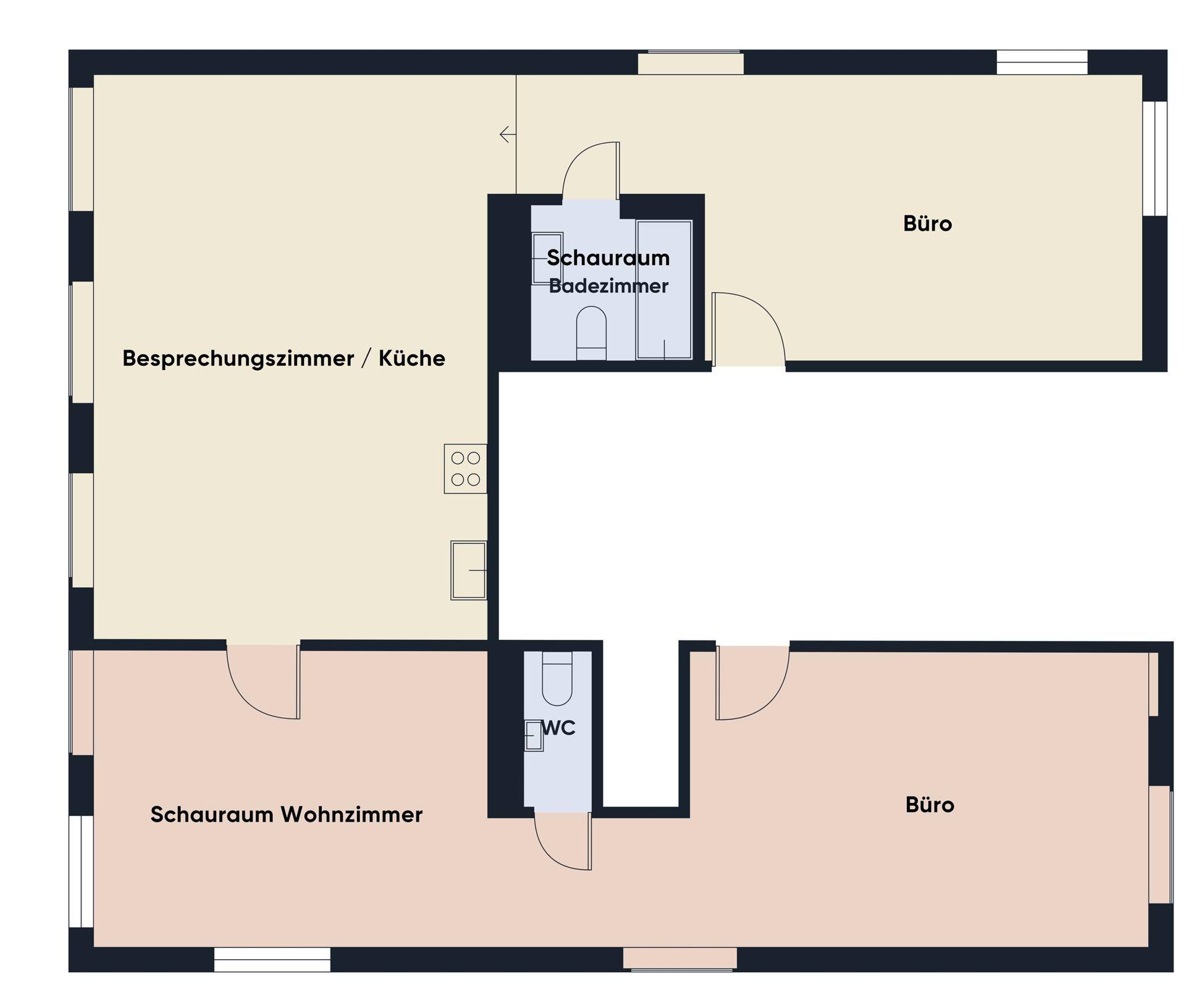 Grundriss ohne Maßstab