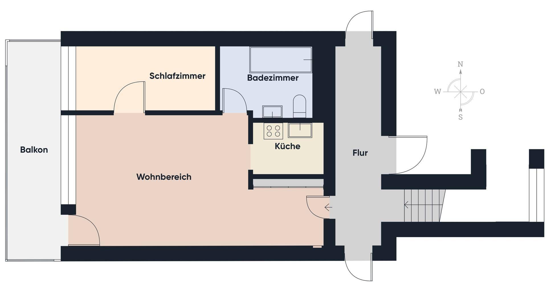 Grundriss ohne Maßstab