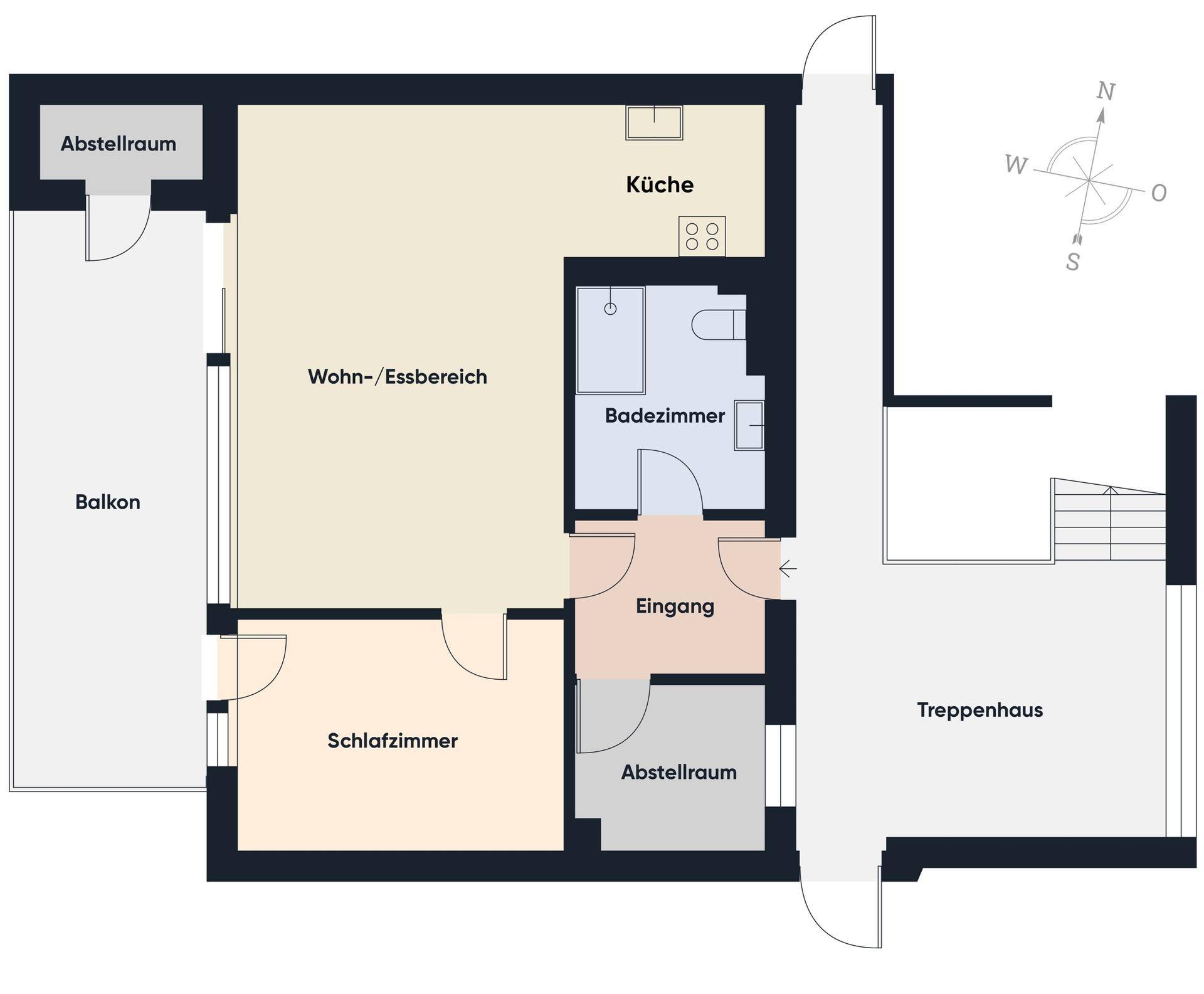 Grundriss ohne Maßstab