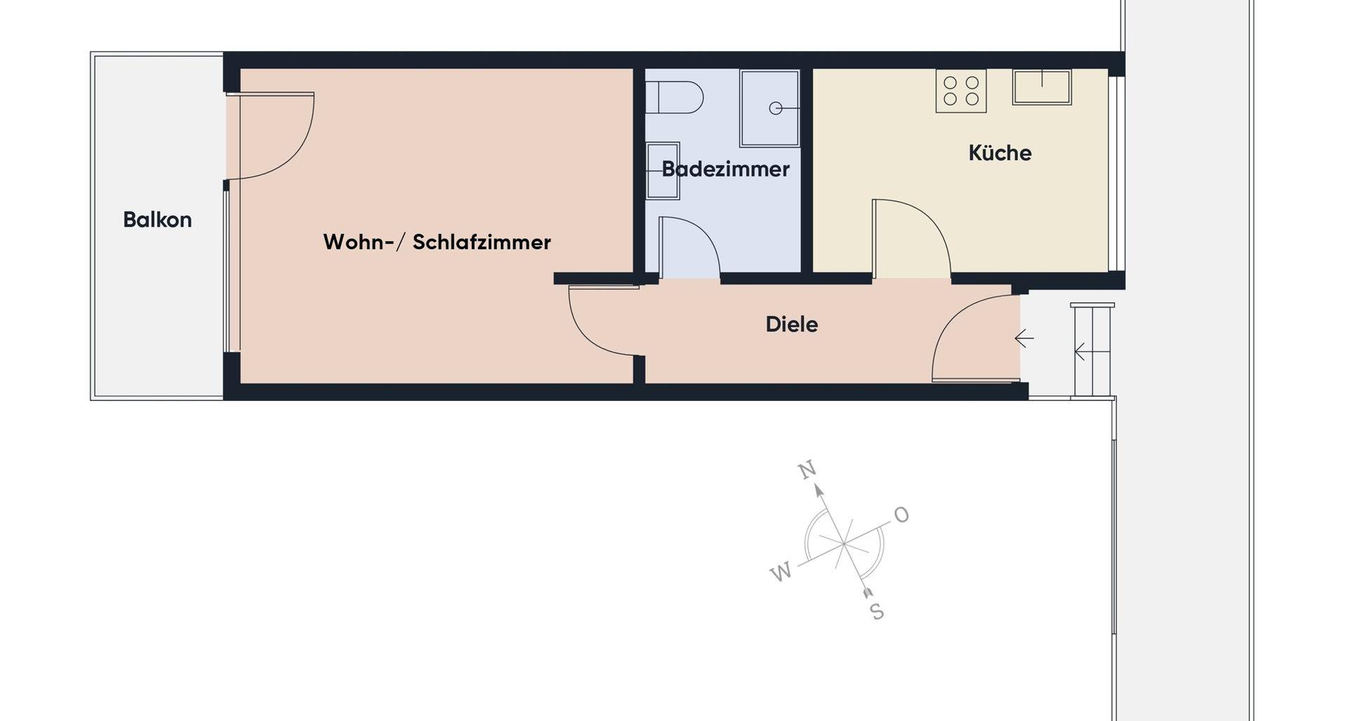 Grundriss ohne Maßstab