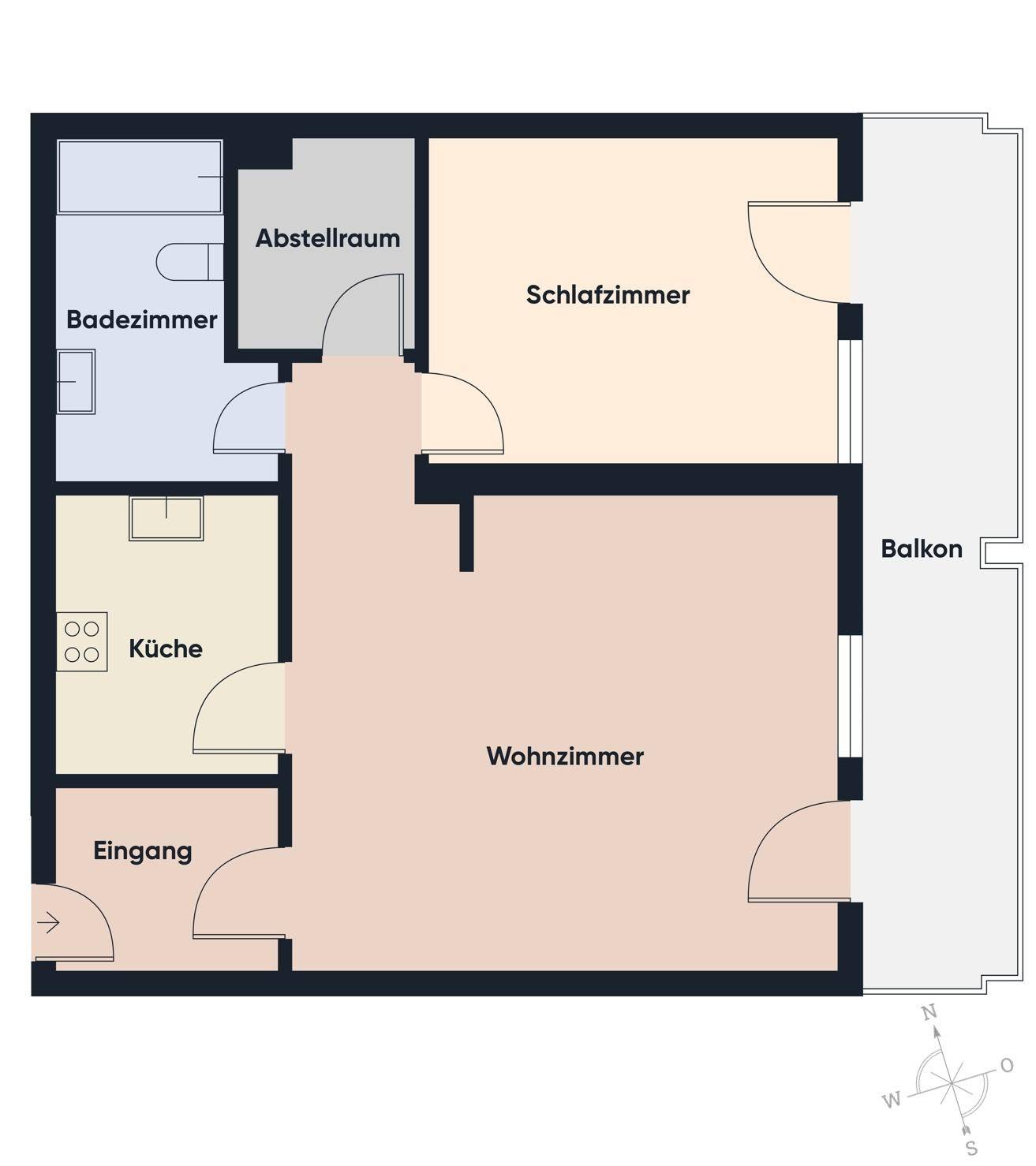 Grundriss ohne Maßstab