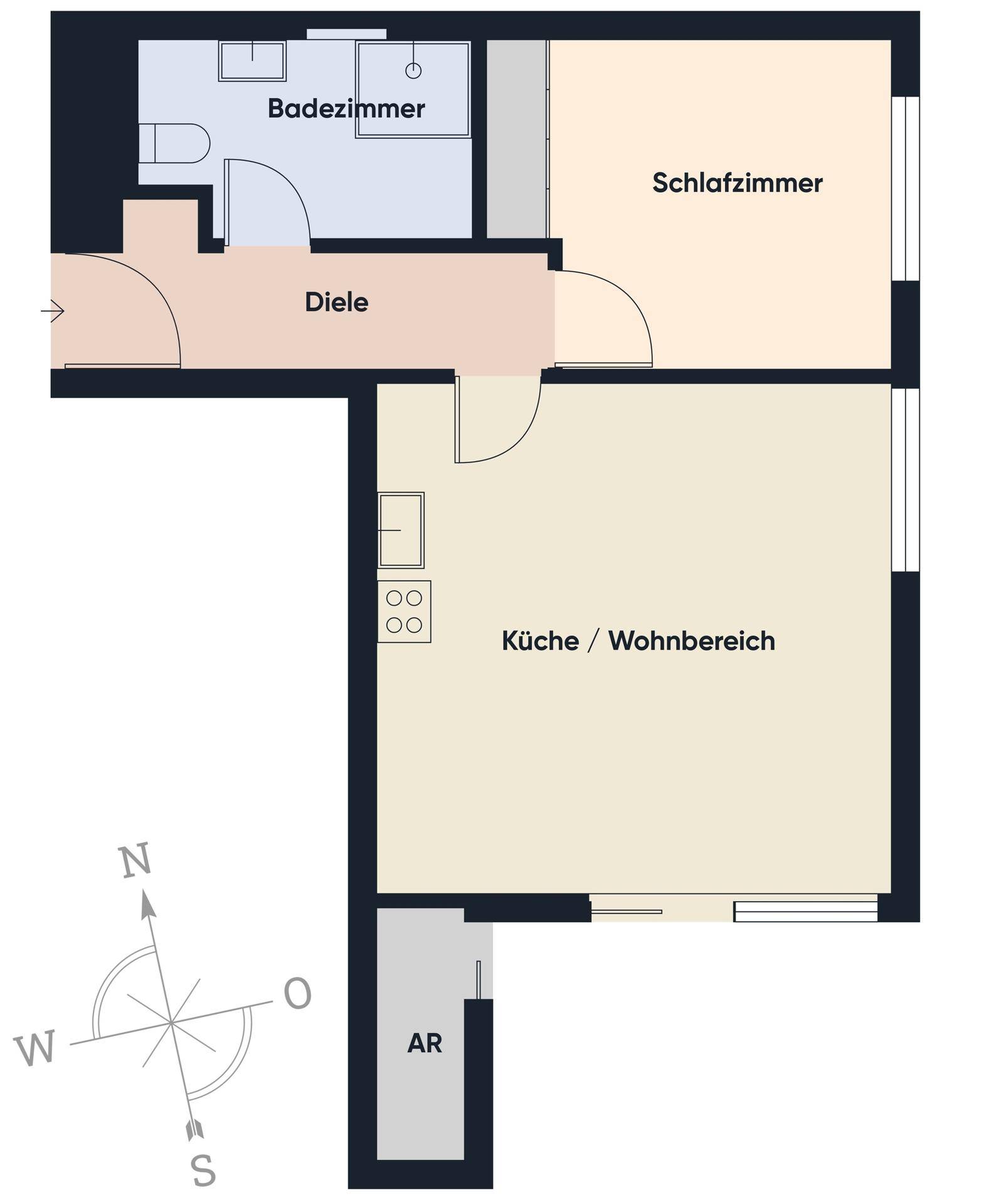 Grundriss ohne Maßstab