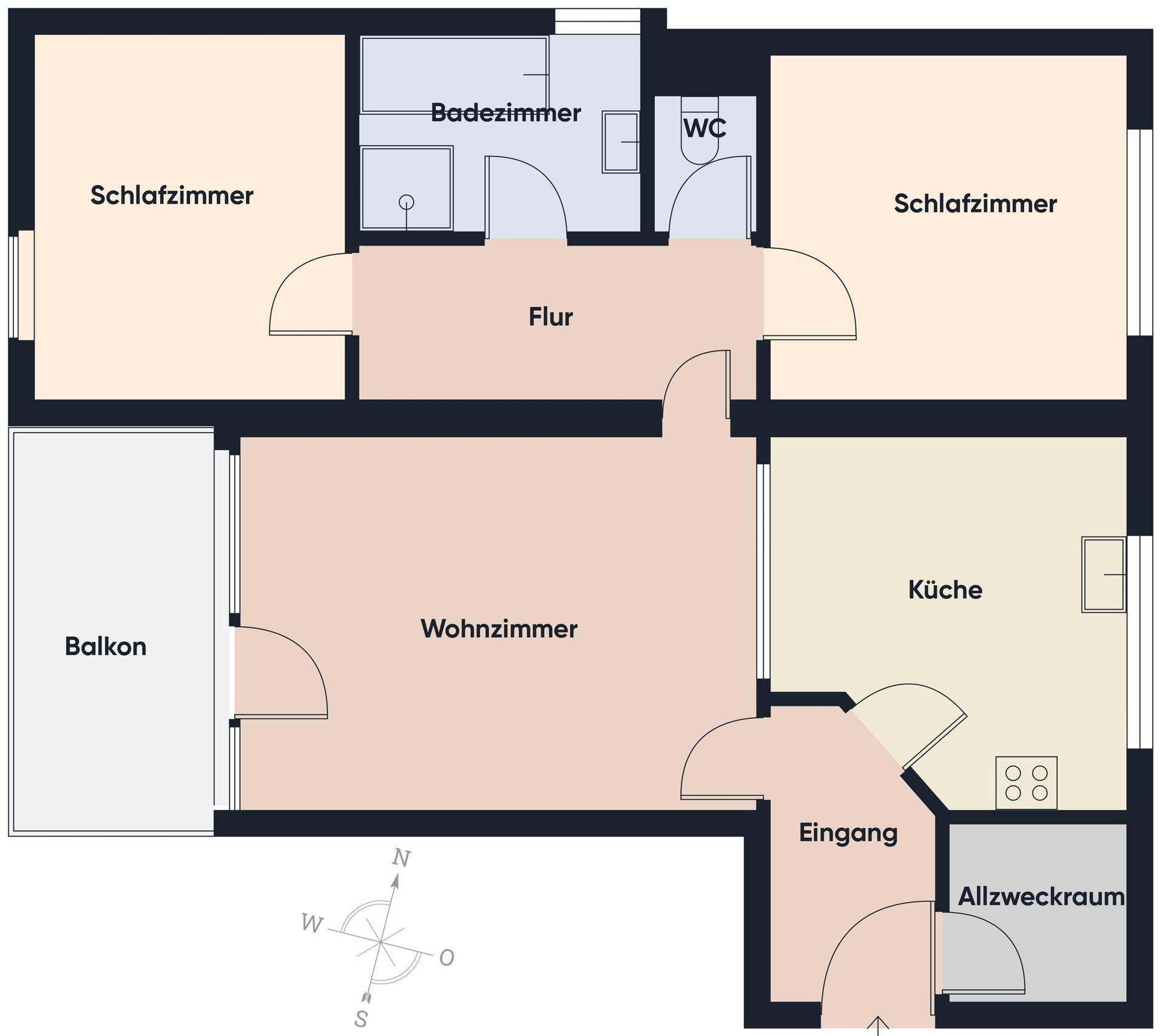 Grundriss ohne Maßstab