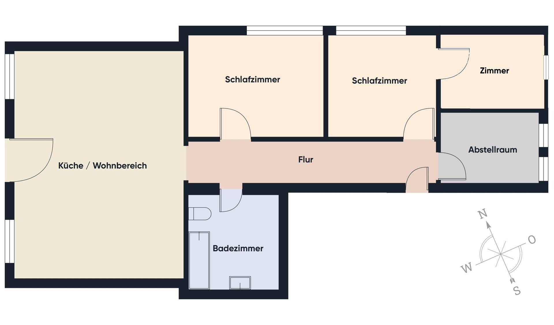 Grundriss ohne Maßstab