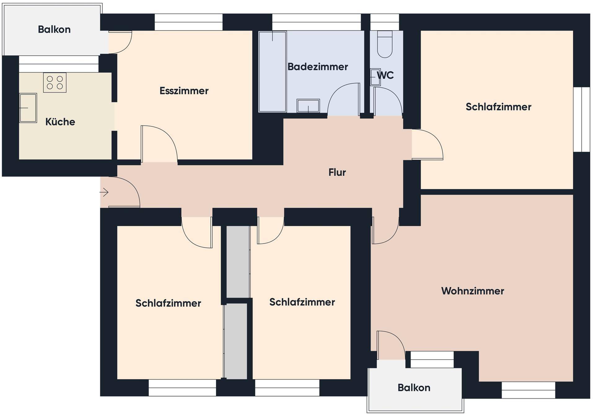 Grundriss ohne Maßstab