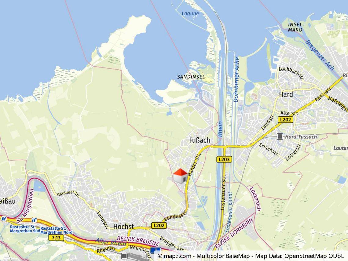 Geolyzer Kartenausschnitt