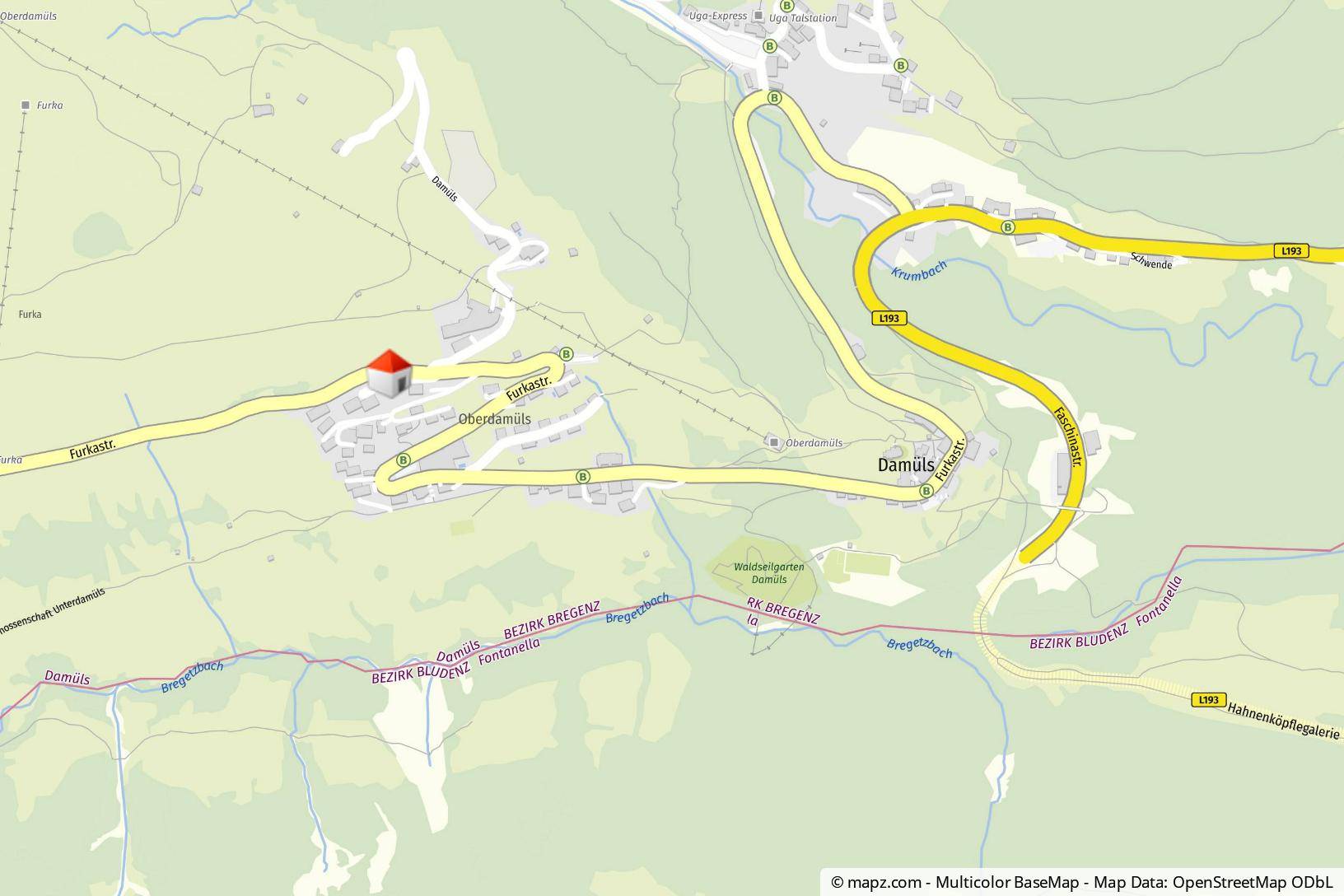 Geolyzer Kartenausschnitt