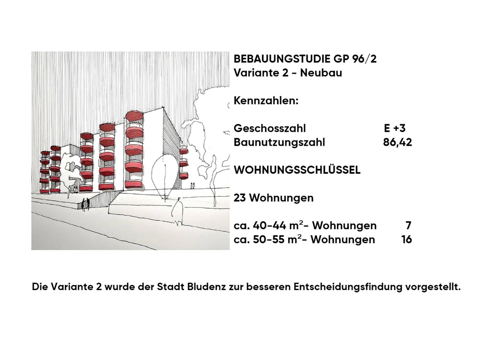 Variante 2 - Neubau
