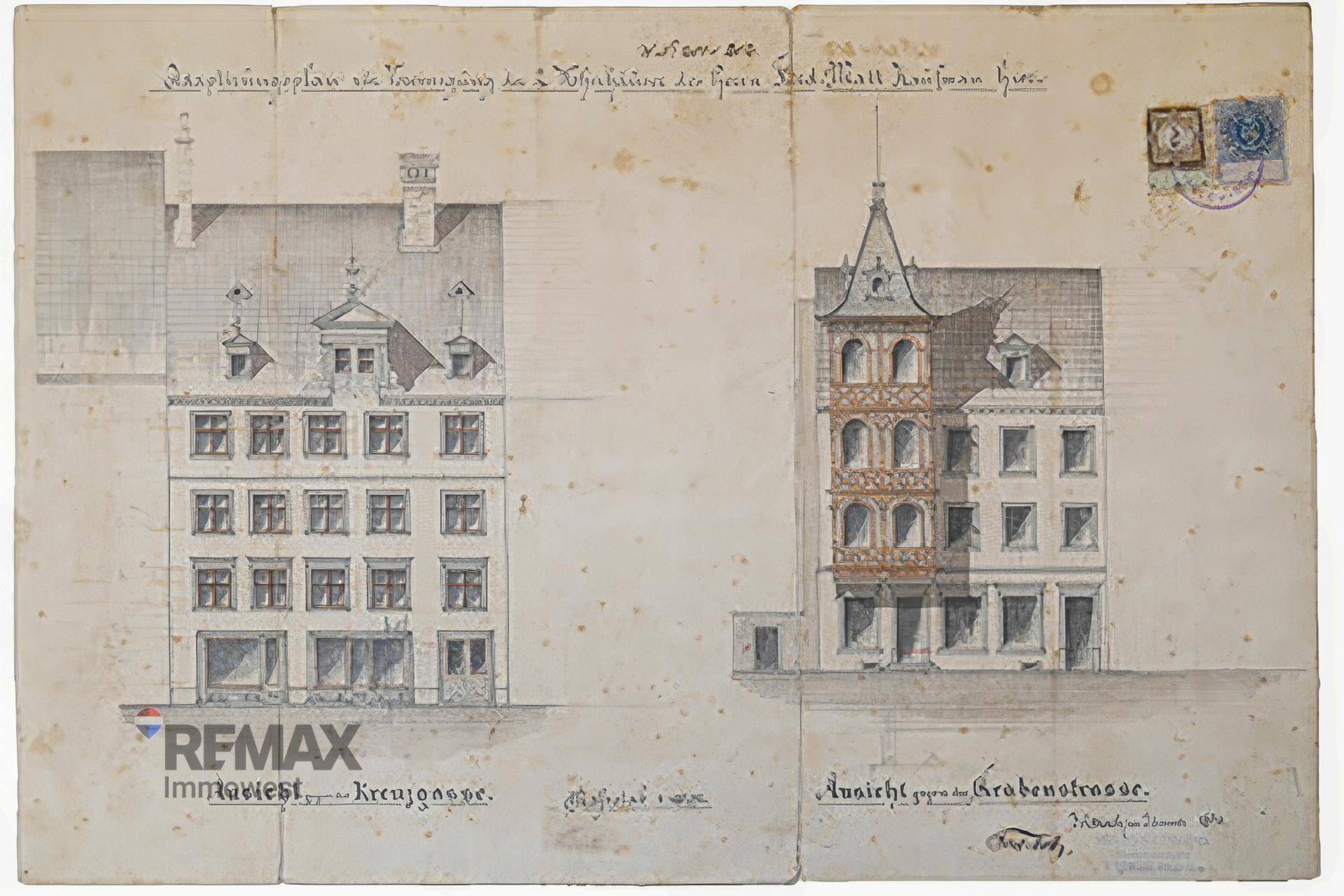 Bauplan von 1890