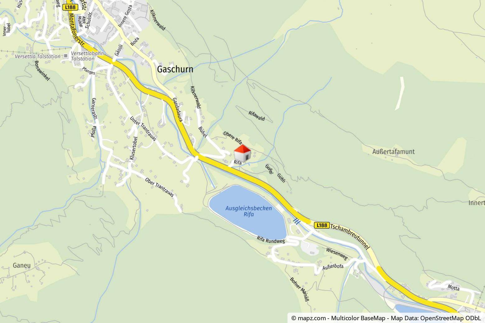 Geolyzer Kartenausschnitt