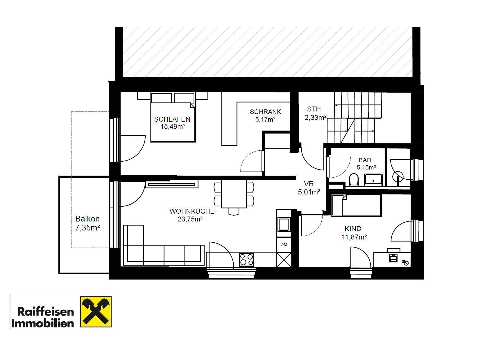 Grundriss 1. Obergeschoss