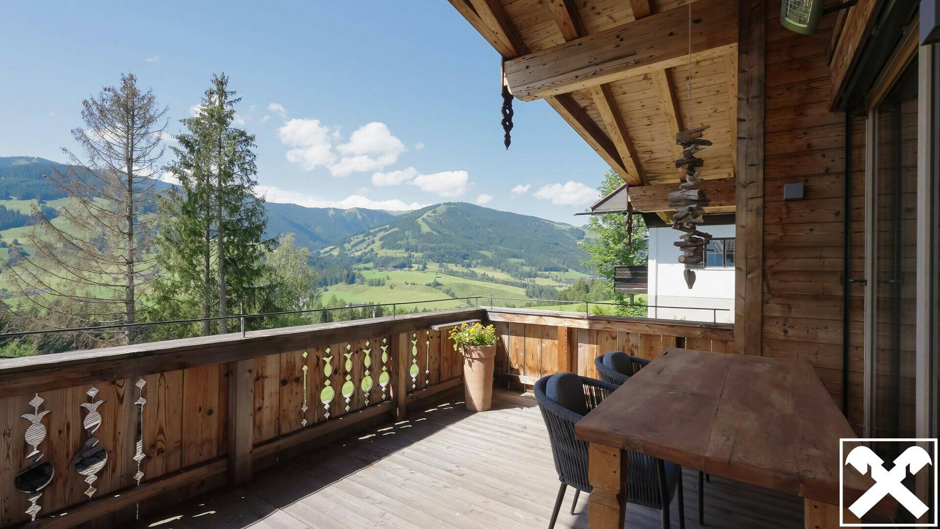 Aussicht vom Balkon