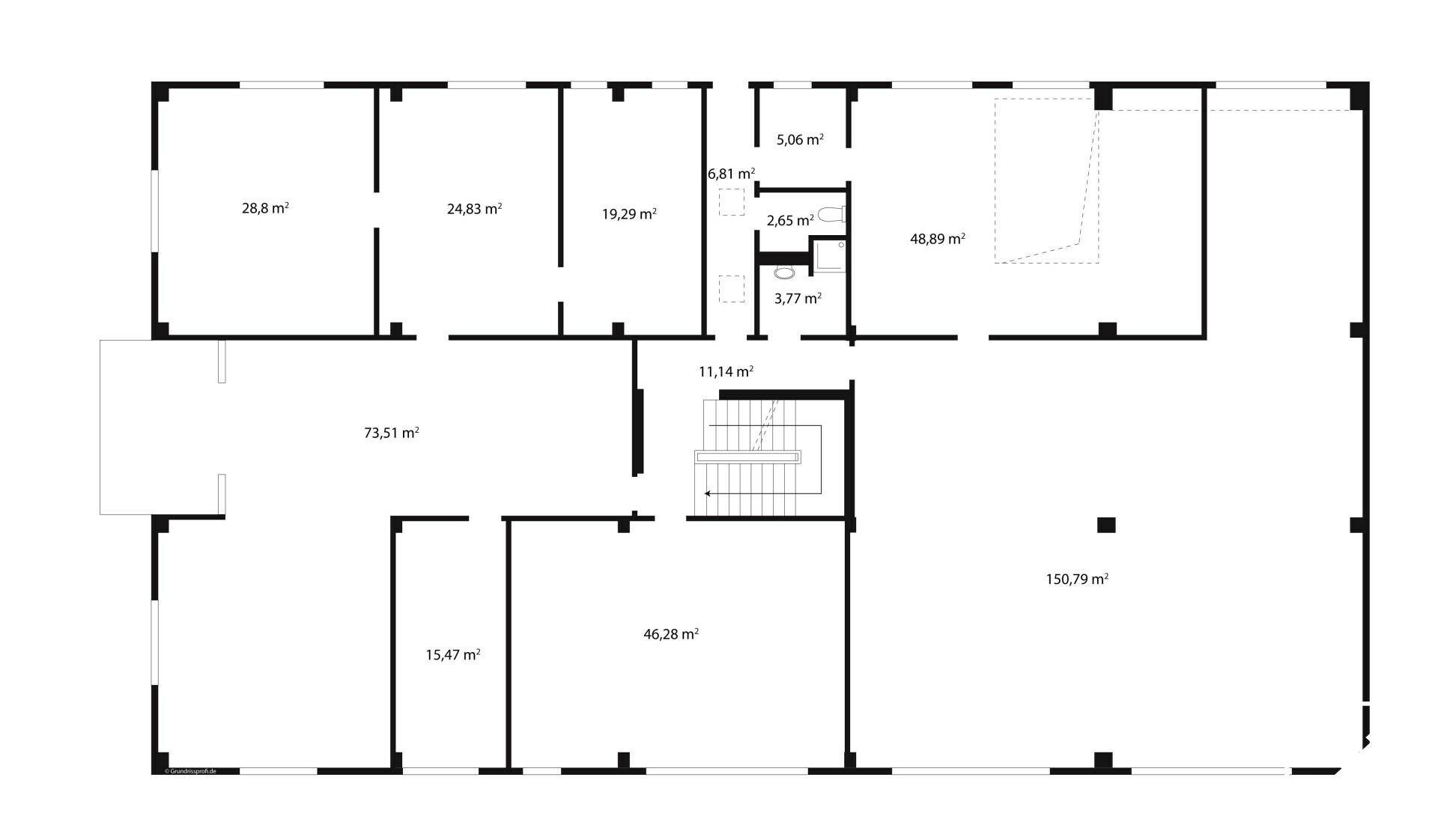 Grundrissplan Erdgeschoss