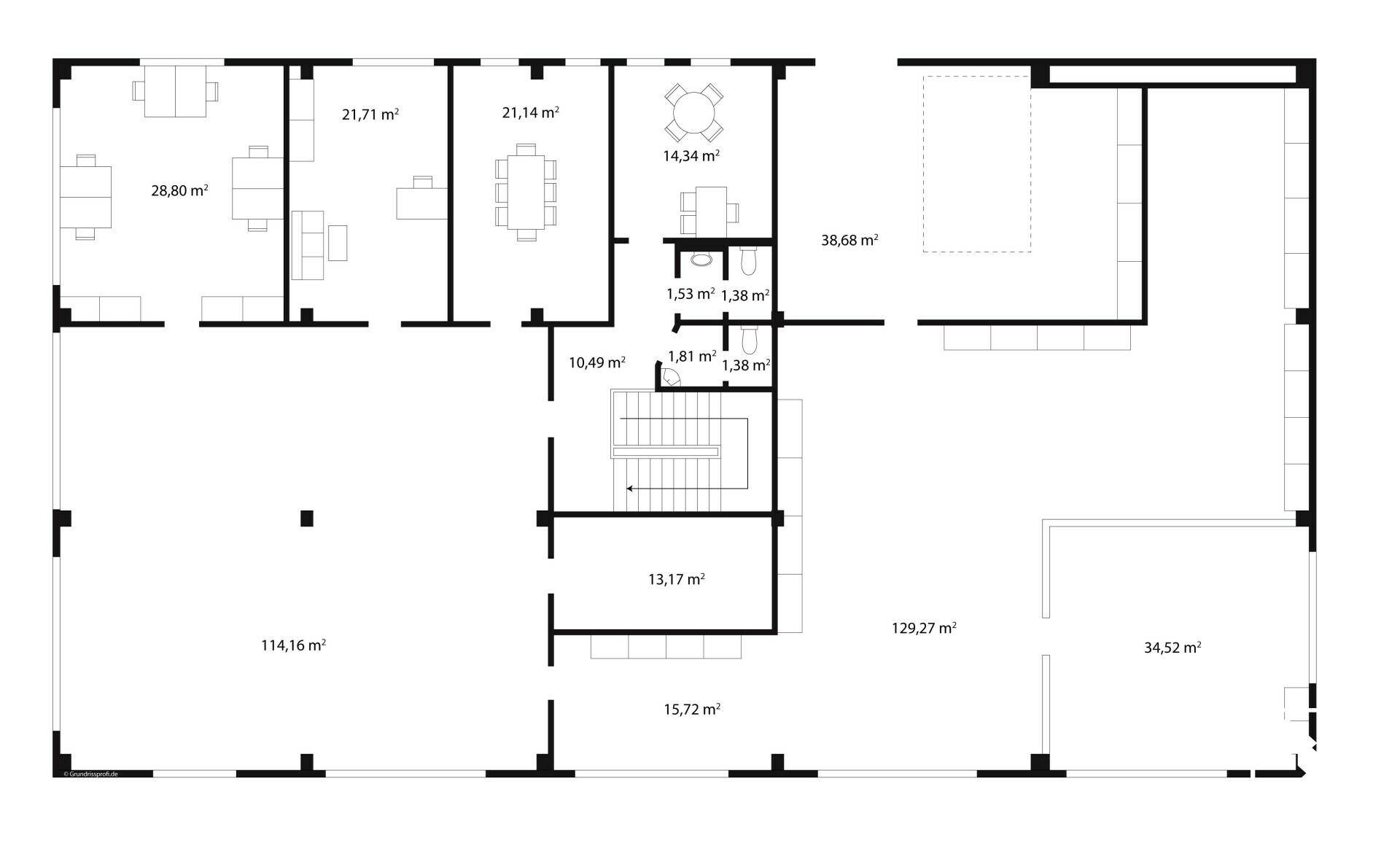 Grundrissplan Obergeschoss
