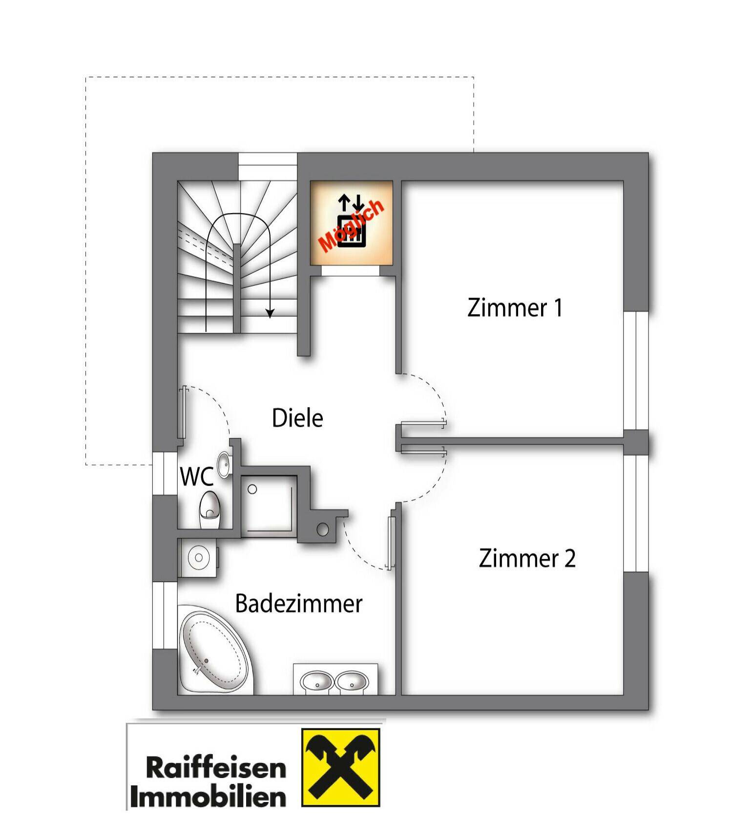 Grundriss OG Lift möglich