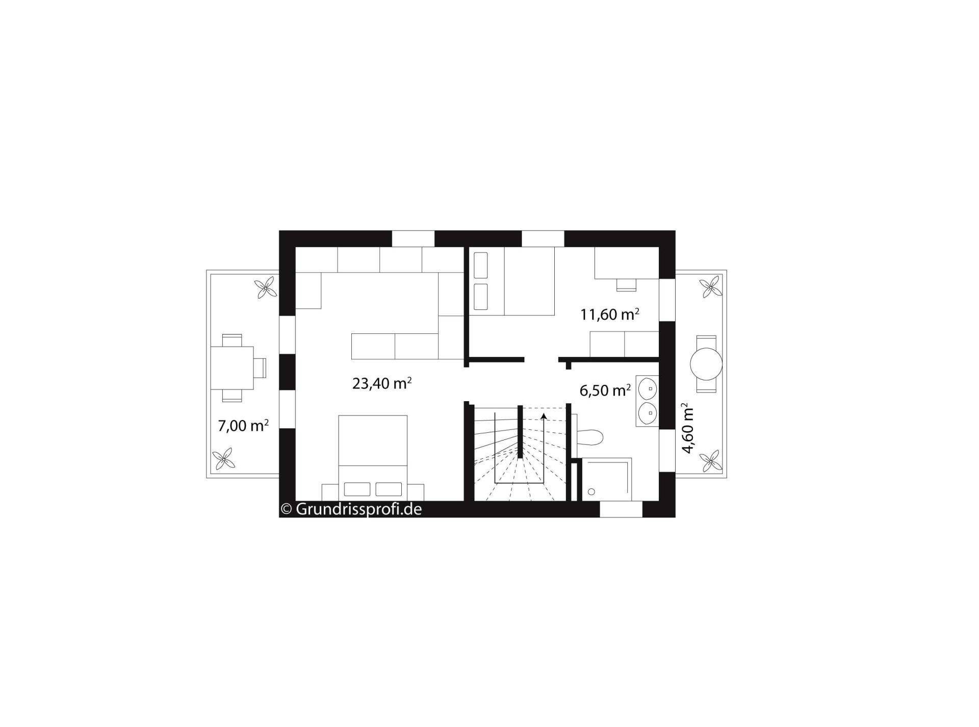 Grundrissplan 1. Obergeschoss